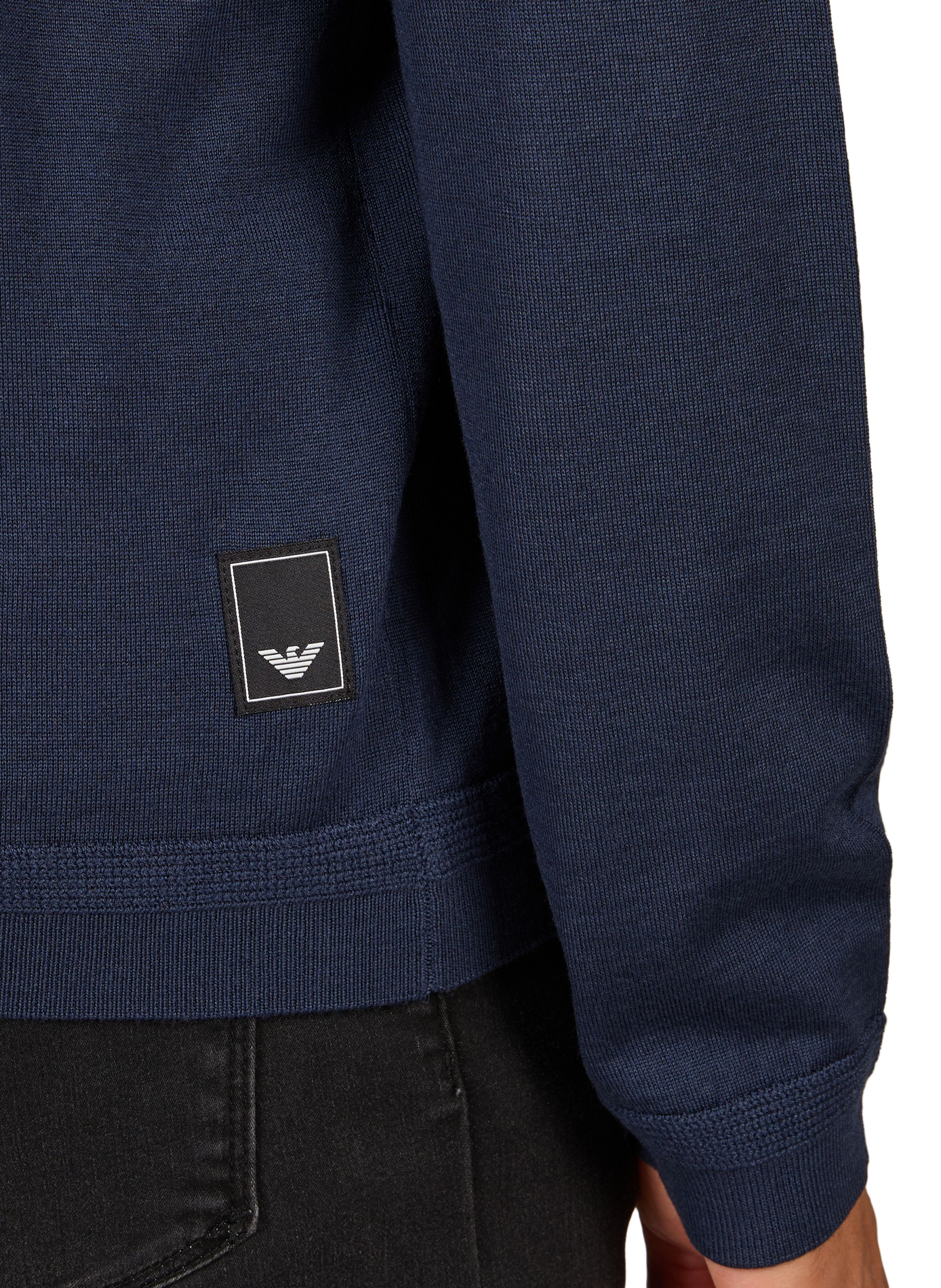 Sweatshirt in virgin wool EMPORIO ARMANI Blue