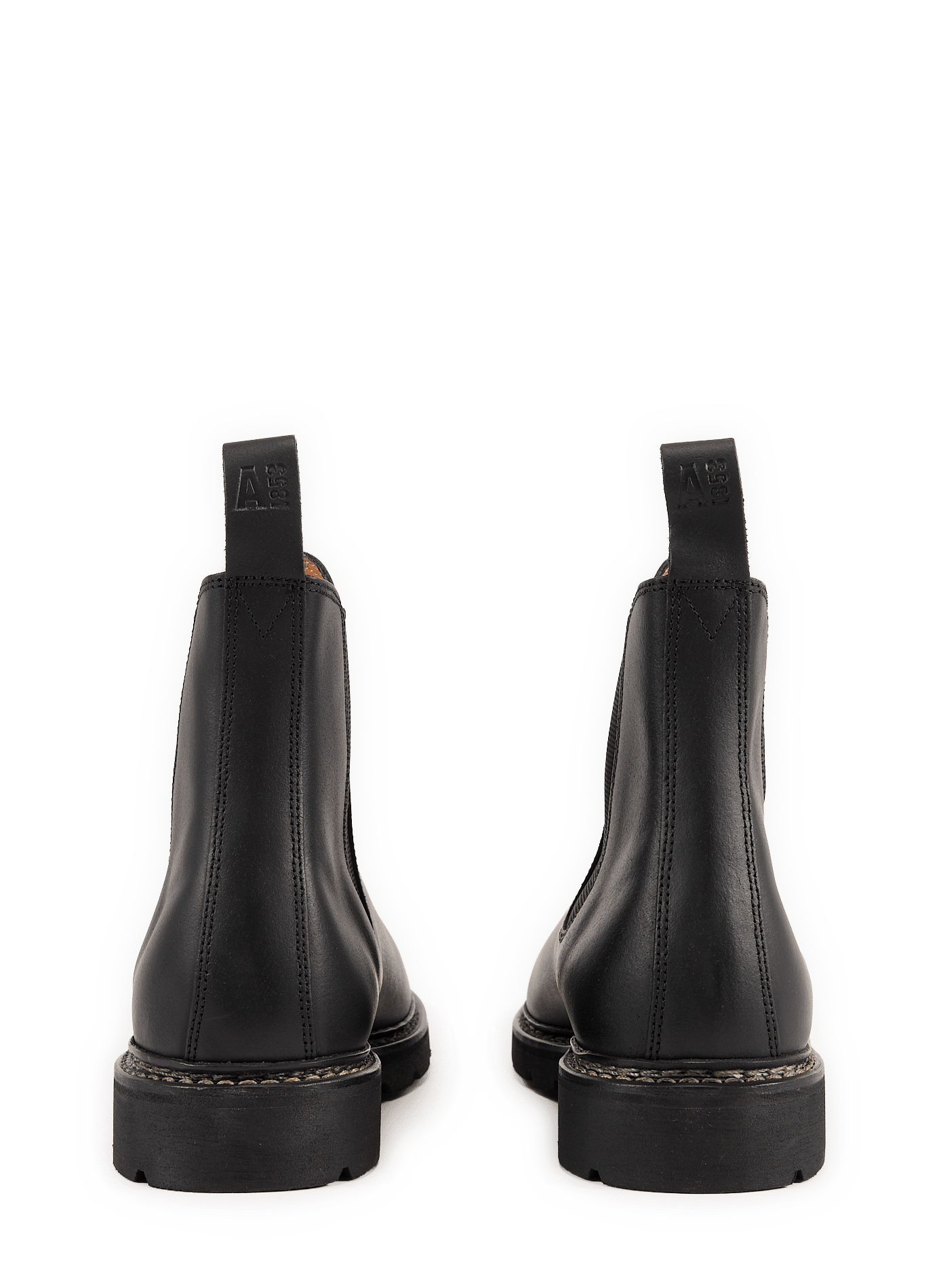Leather ankle boots AIGLE Black