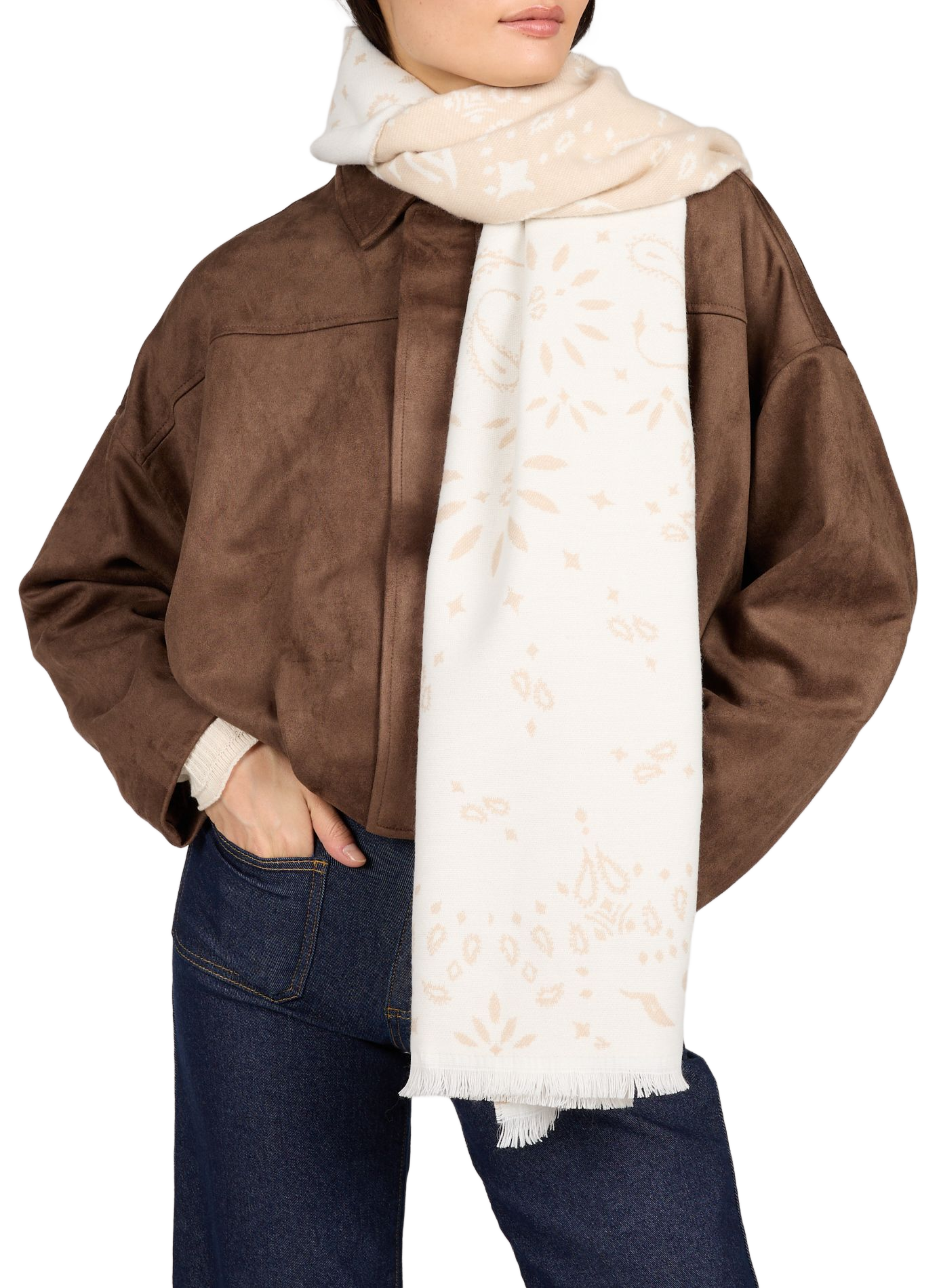 Scarf AU PRINTEMPS PARIS Beige