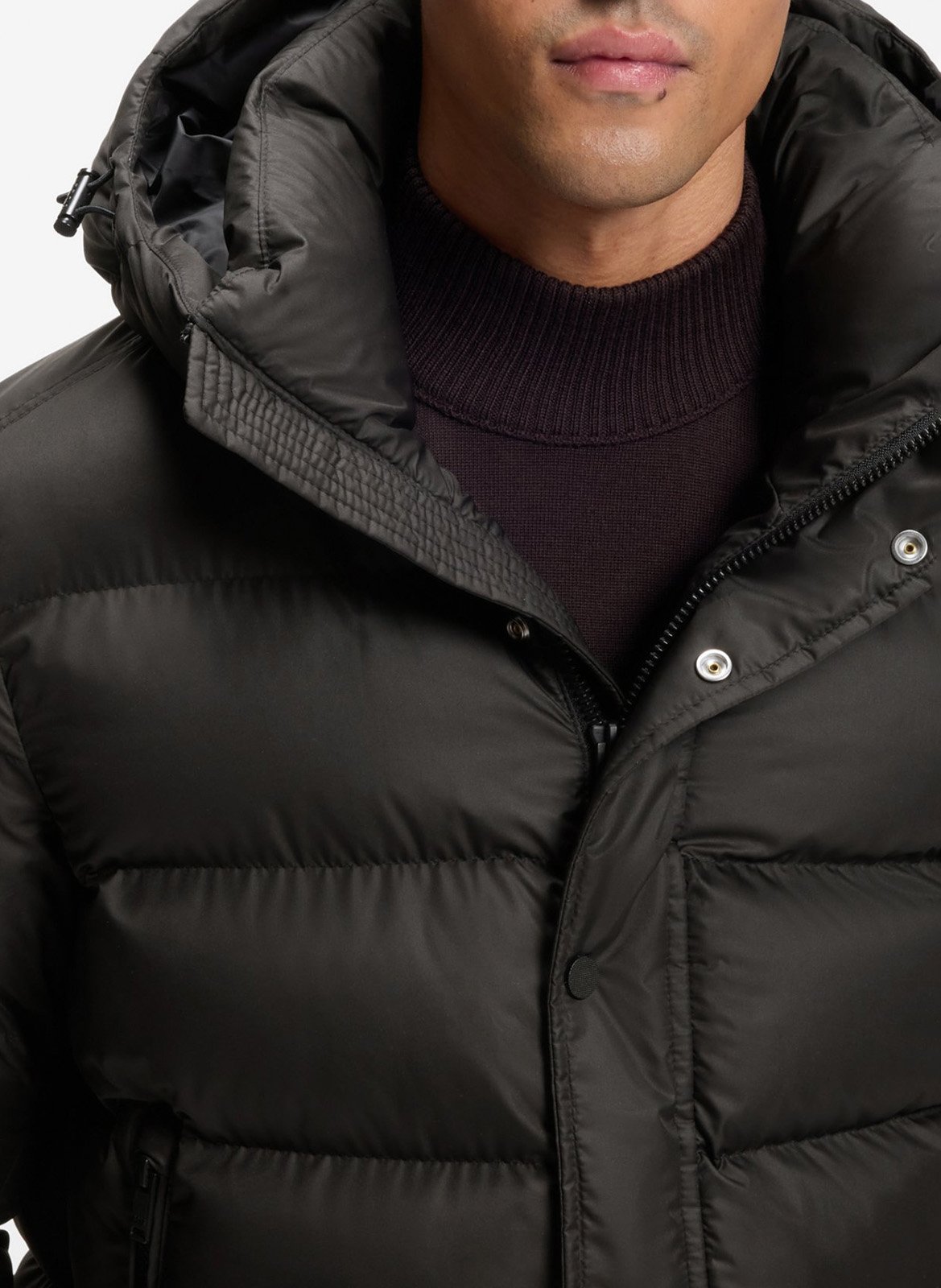 Doudoune col montant BOSS Noir