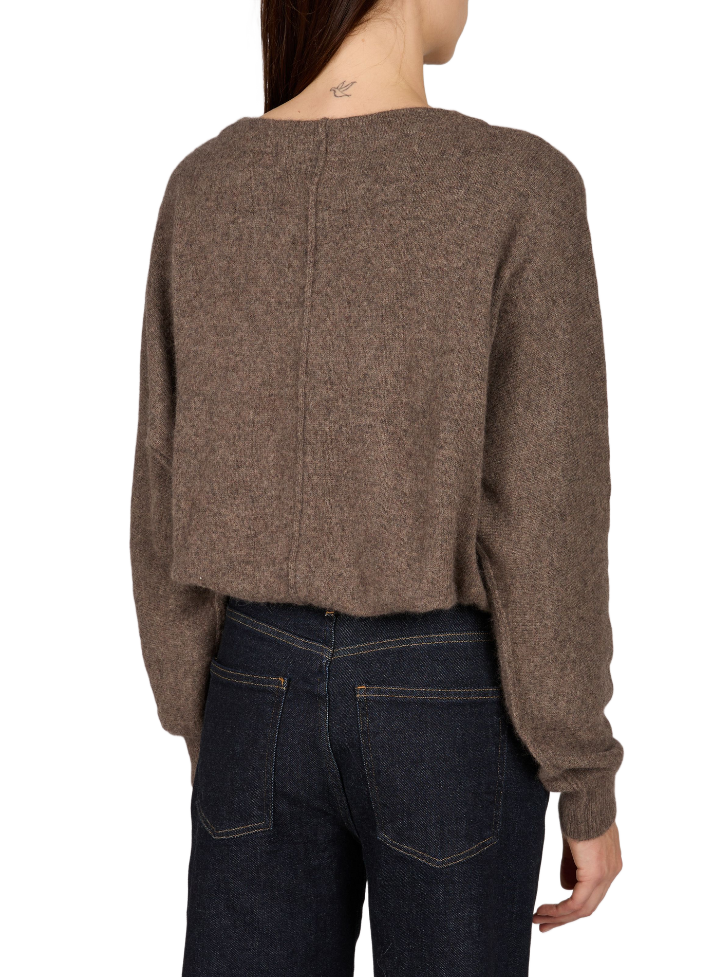Oversized round neck wool blend sweater DERNY62 K1791U. BELLEROSE Multicolour