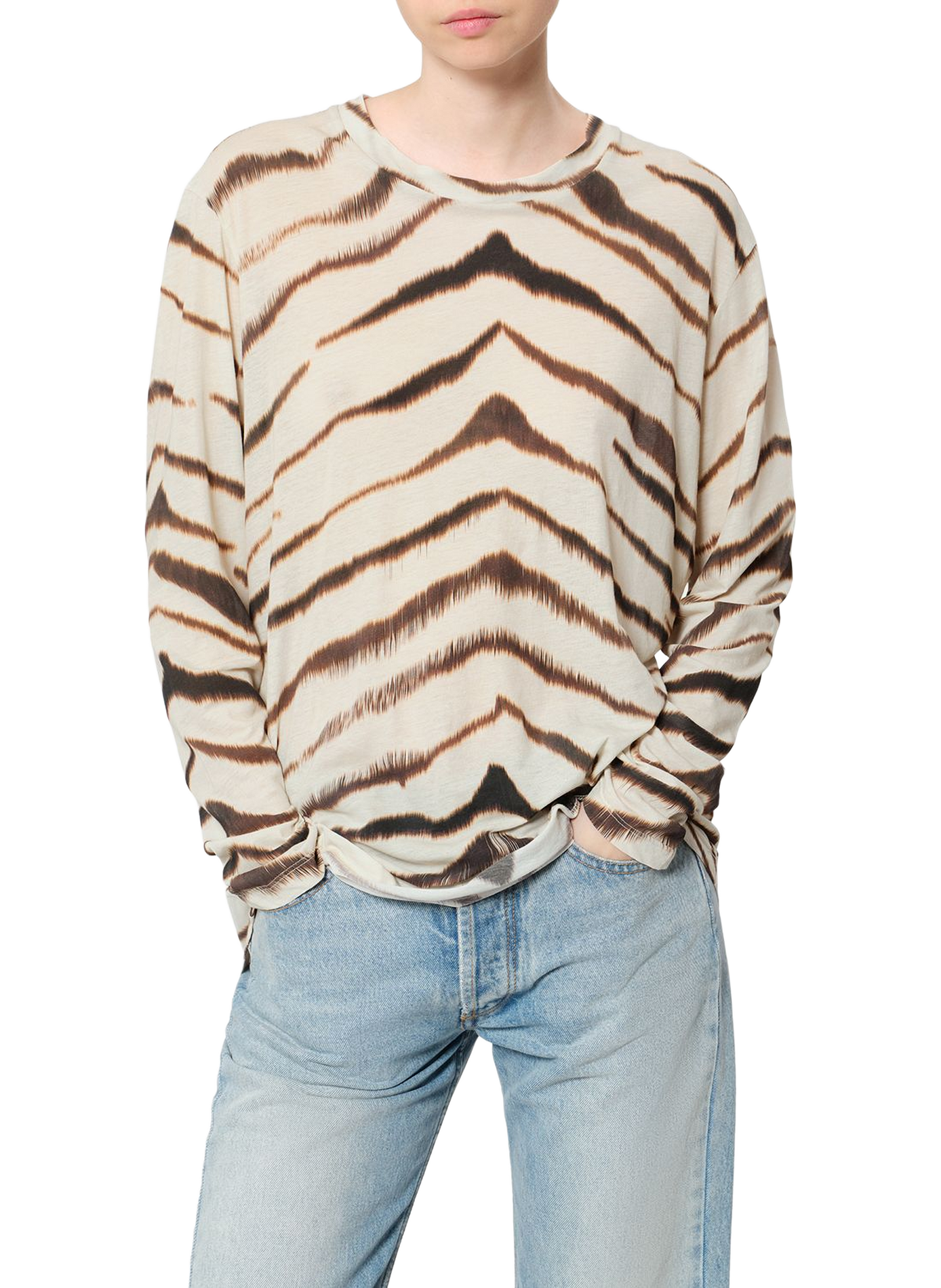 T-Shirt ZAKANE aus Baumwolle mit Zebraprint ISABEL MARANT Mehrfarbig