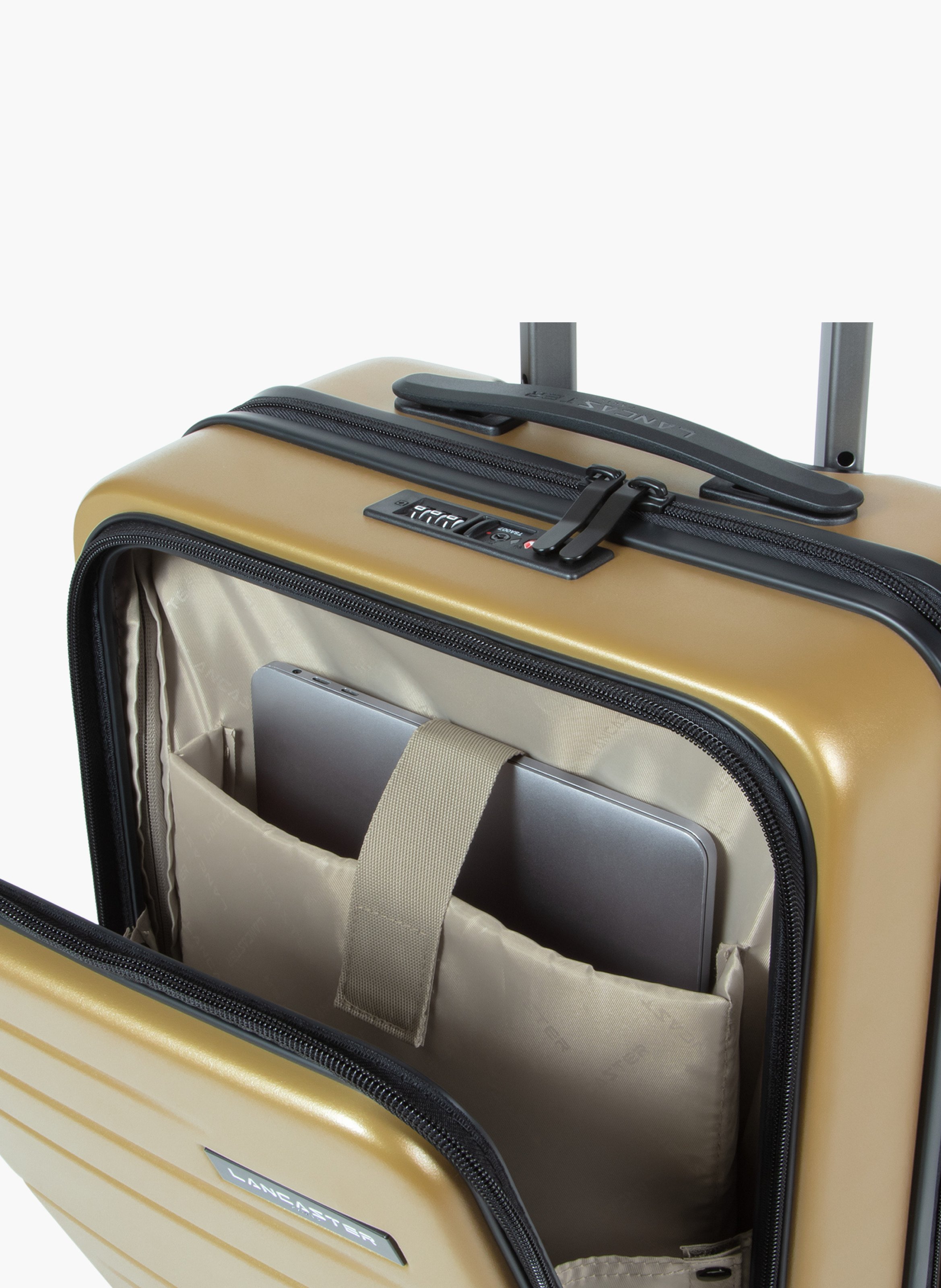 Valise cdg cabine s - bagages LANCASTER Doré