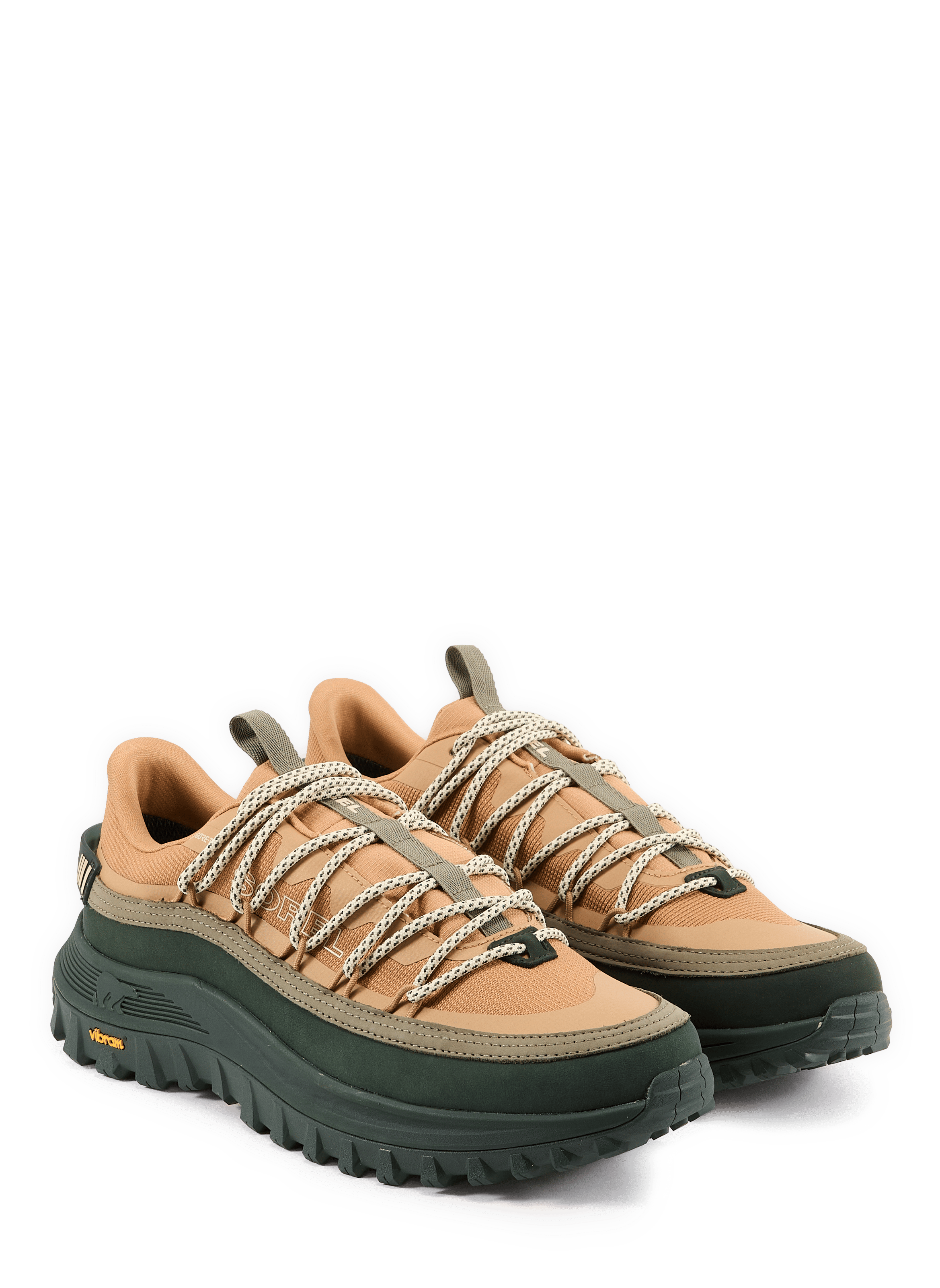 Mixed Leather Lace-Up Sneakers | Multicolour SOREL Men