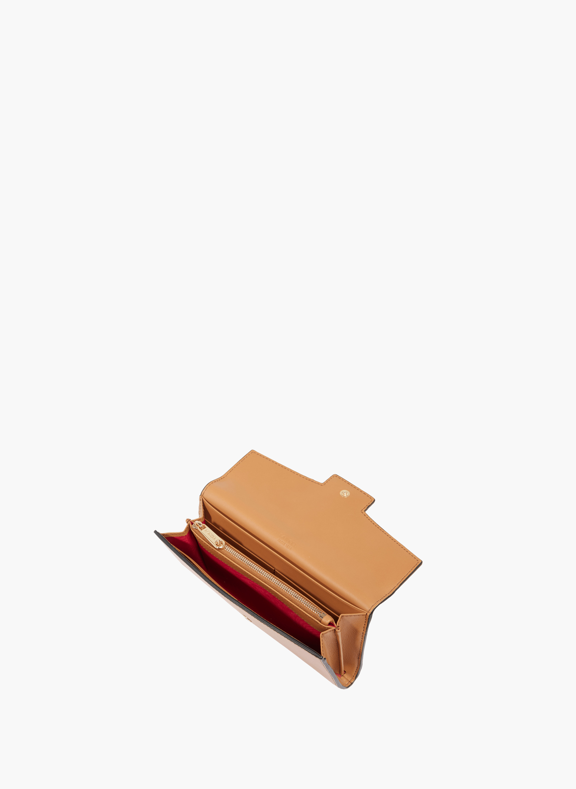 Portefeuille long rabat rabat angèle de lancel en cuir LANCEL Marron