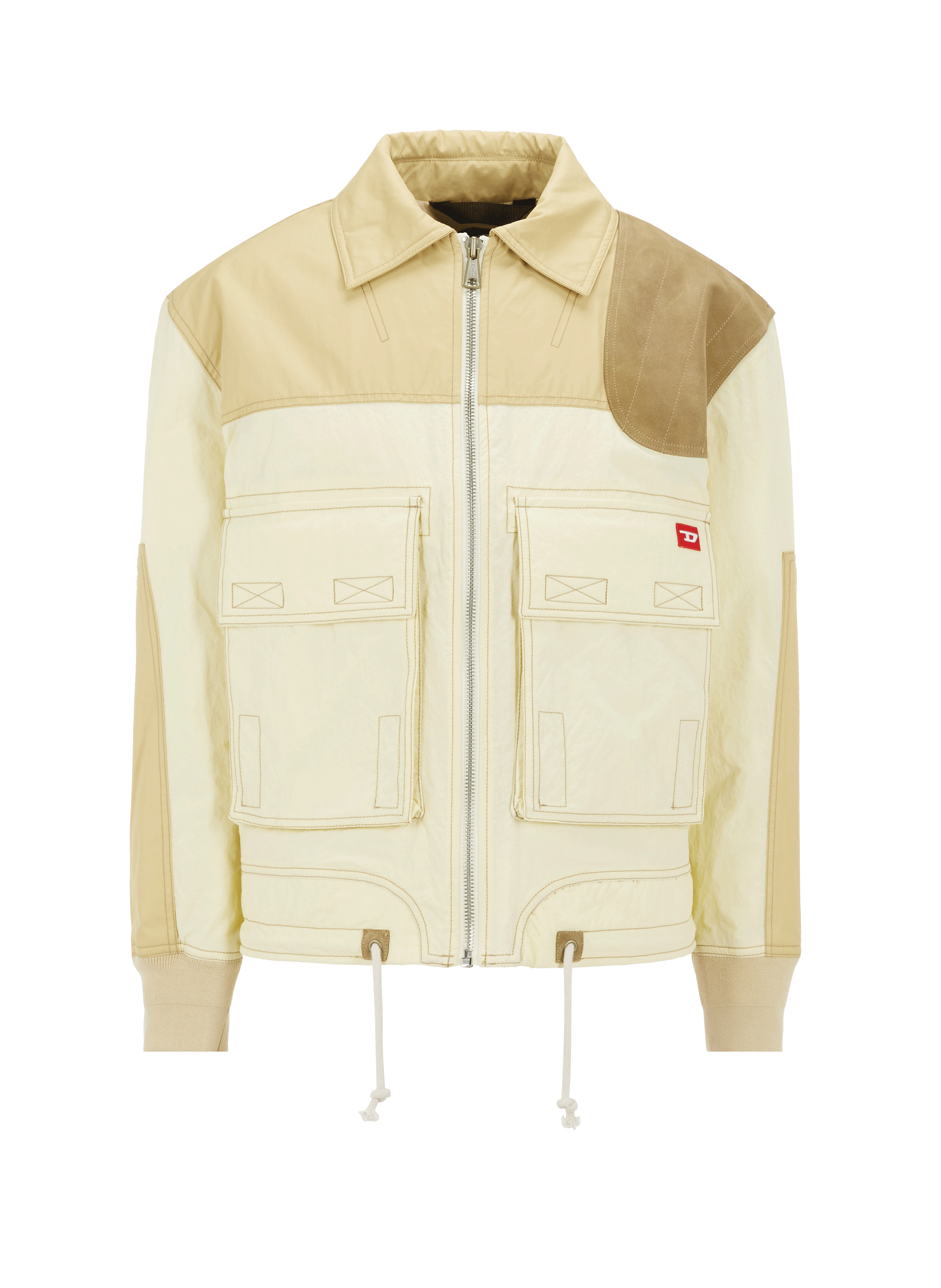 Veste droite zippée