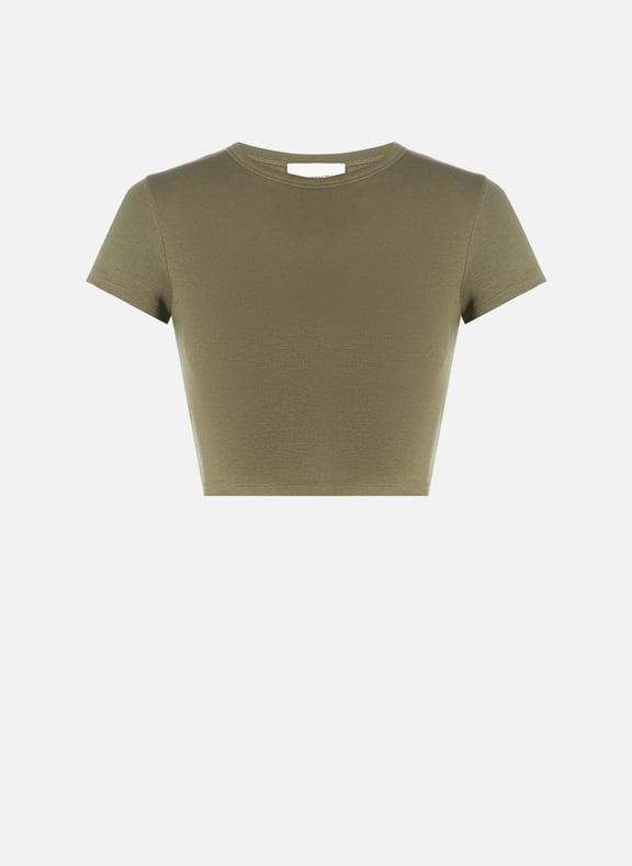 Short cotton T-shirt Green by SAISON 1865 SAISON 1865 Short cotton T-shirt Green