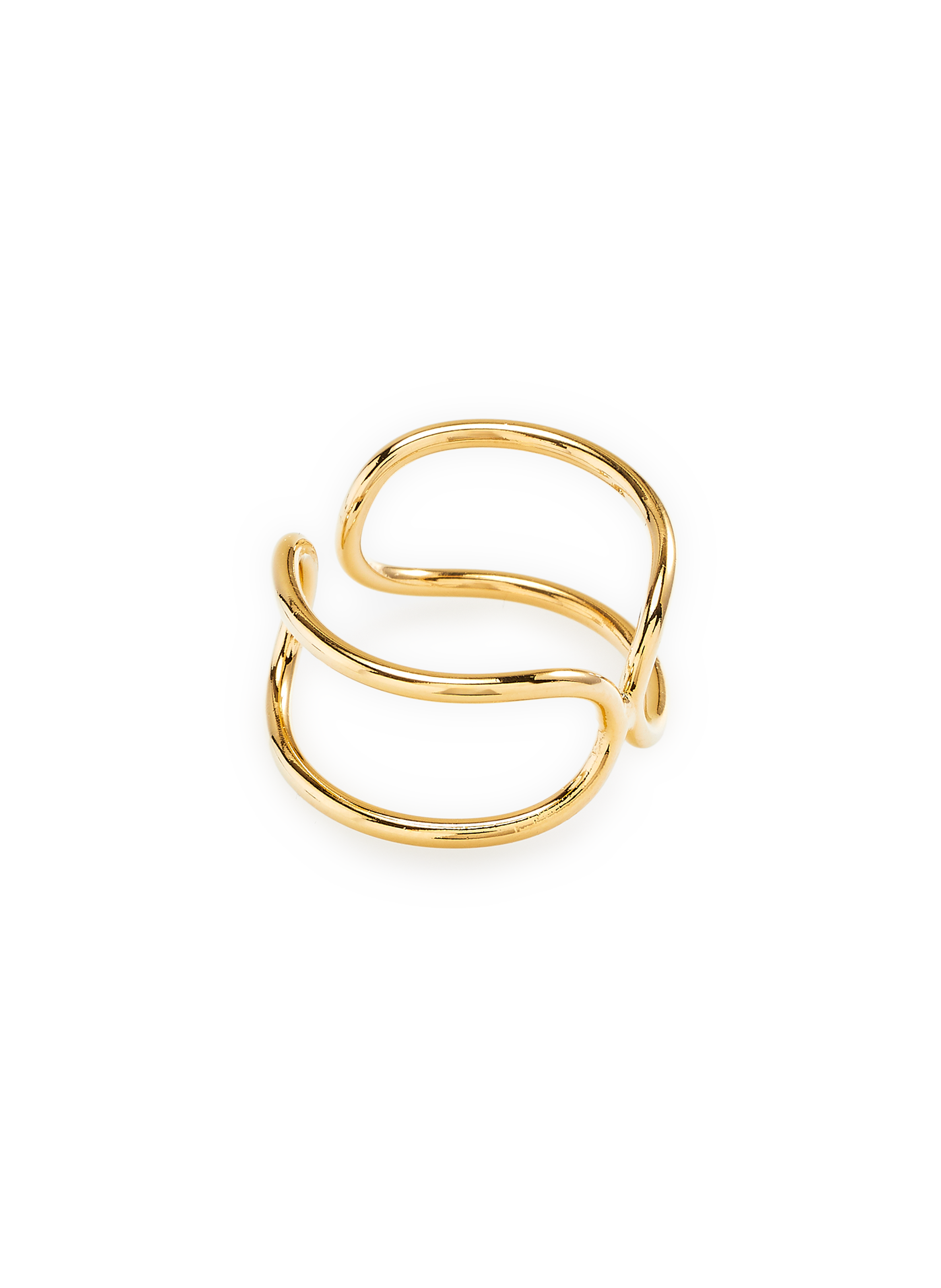 Bague en laiton AU PRINTEMPS PARIS Doré