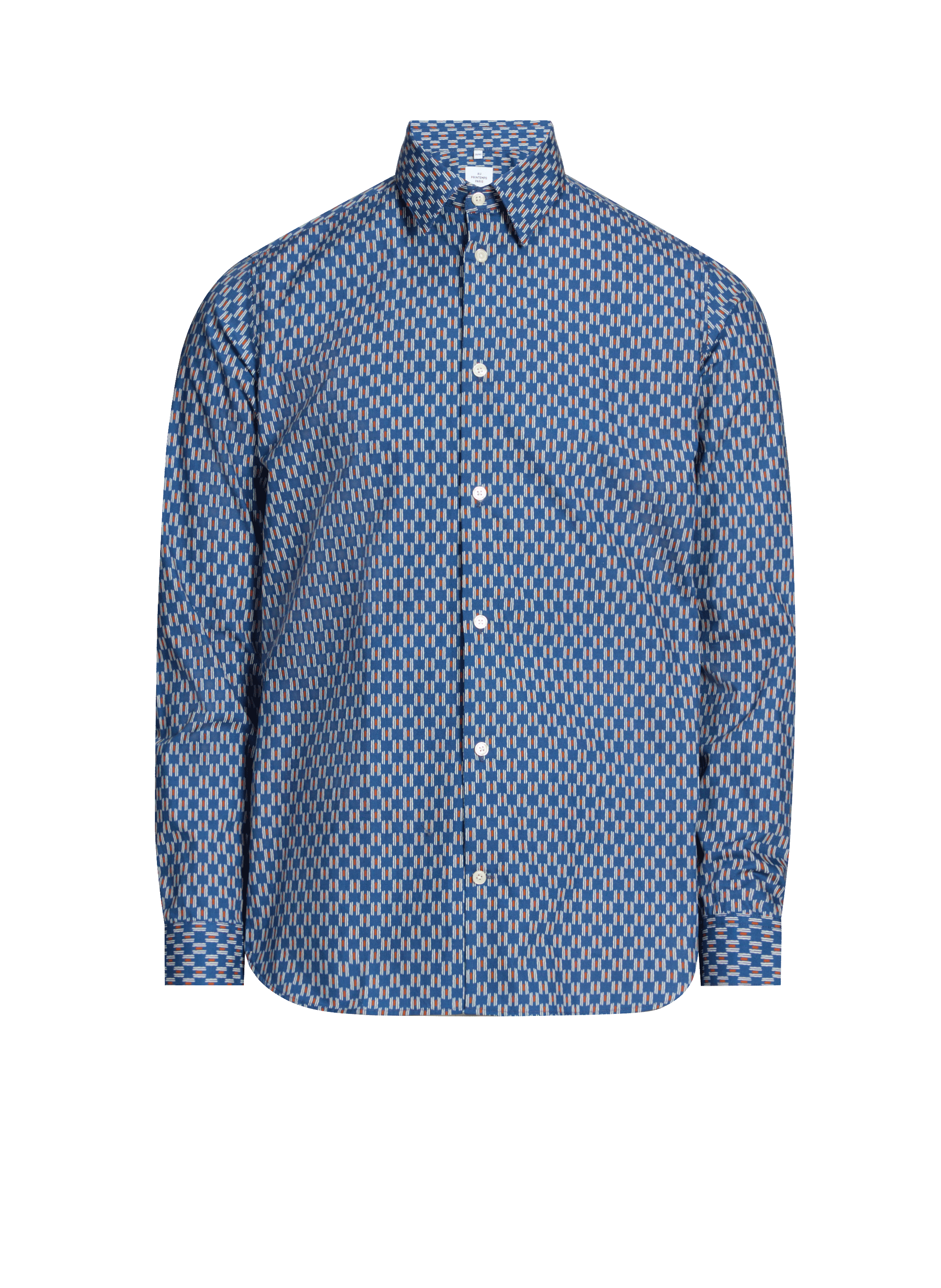 Chemise imprimée  AU PRINTEMPS PARIS Bleu