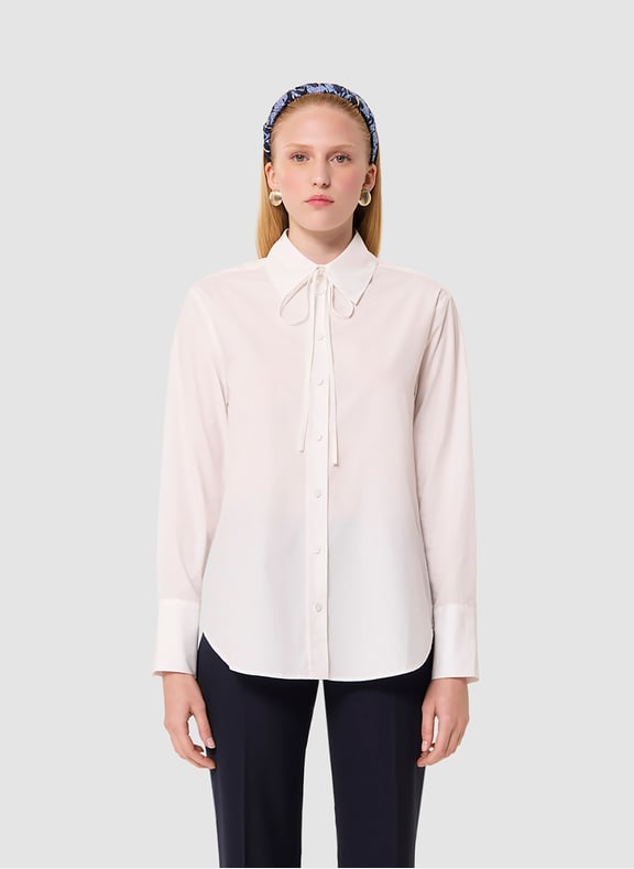 Chemise droite uni - clarissa Blanc by TARA JARMON TARA JARMON Chemise droite uni - clarissa Blanc