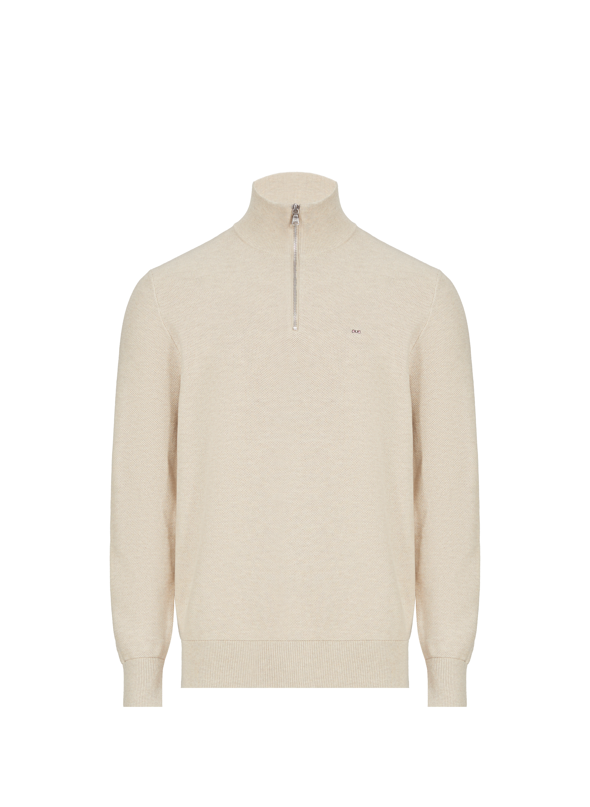Cotton piqué jumper EDEN PARK Beige