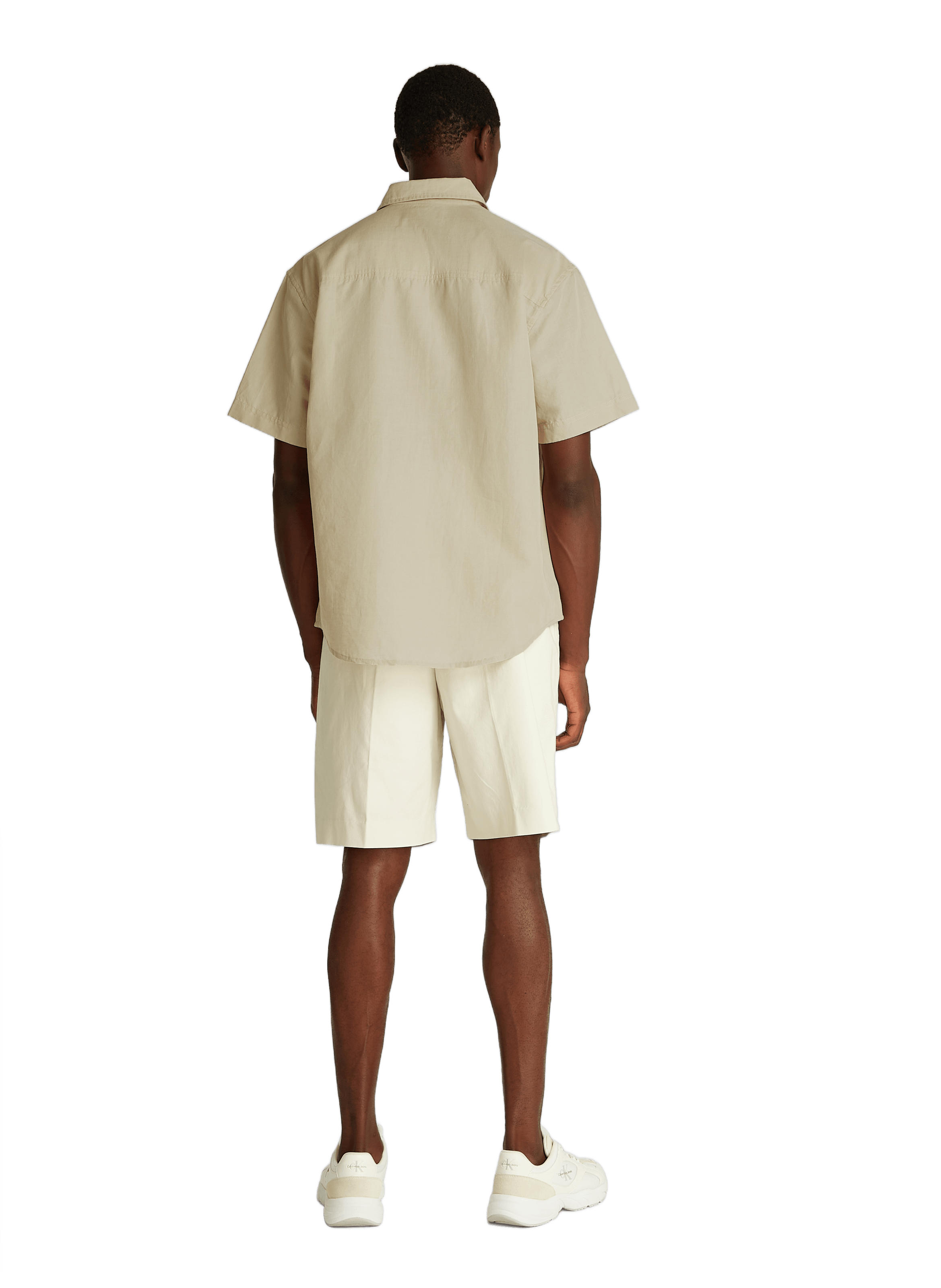 Linen and cotton shirt CALVIN KLEIN Beige