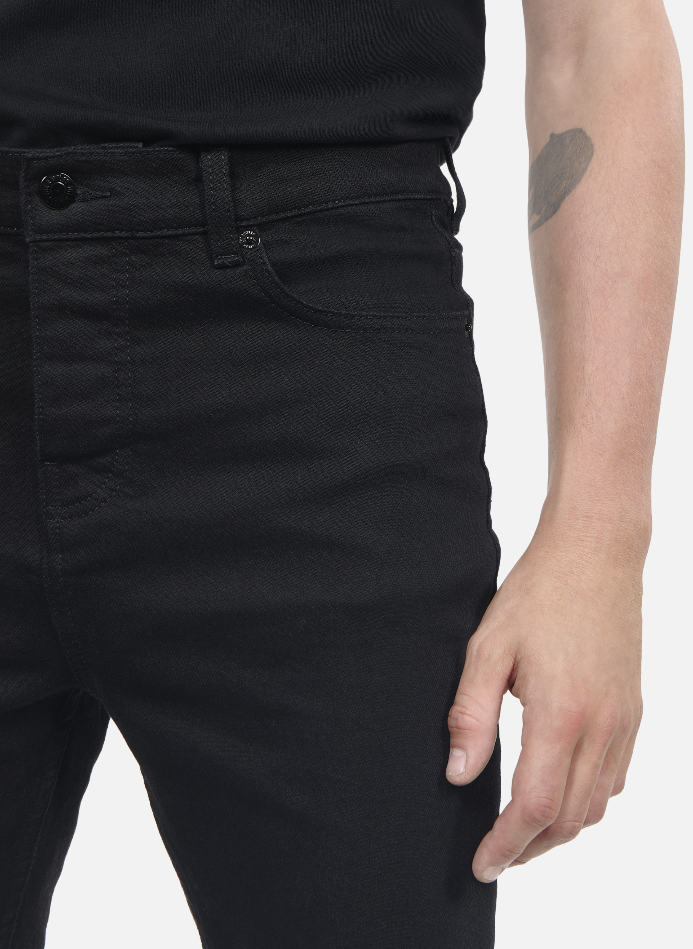 Jean slim en coton délavé THE KOOPLES Noir