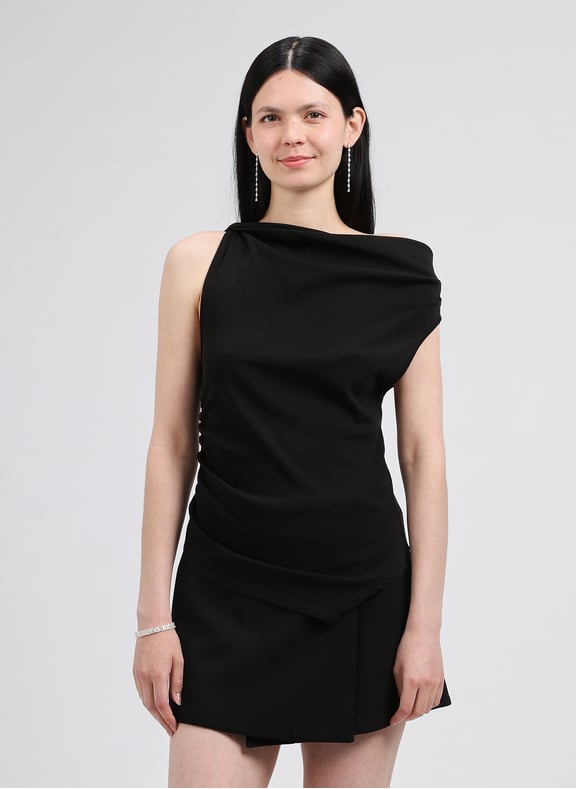Top sans manches en coton mélangé Noir by SUNCOO SUNCOO Top sans manches en coton mélangé Noir