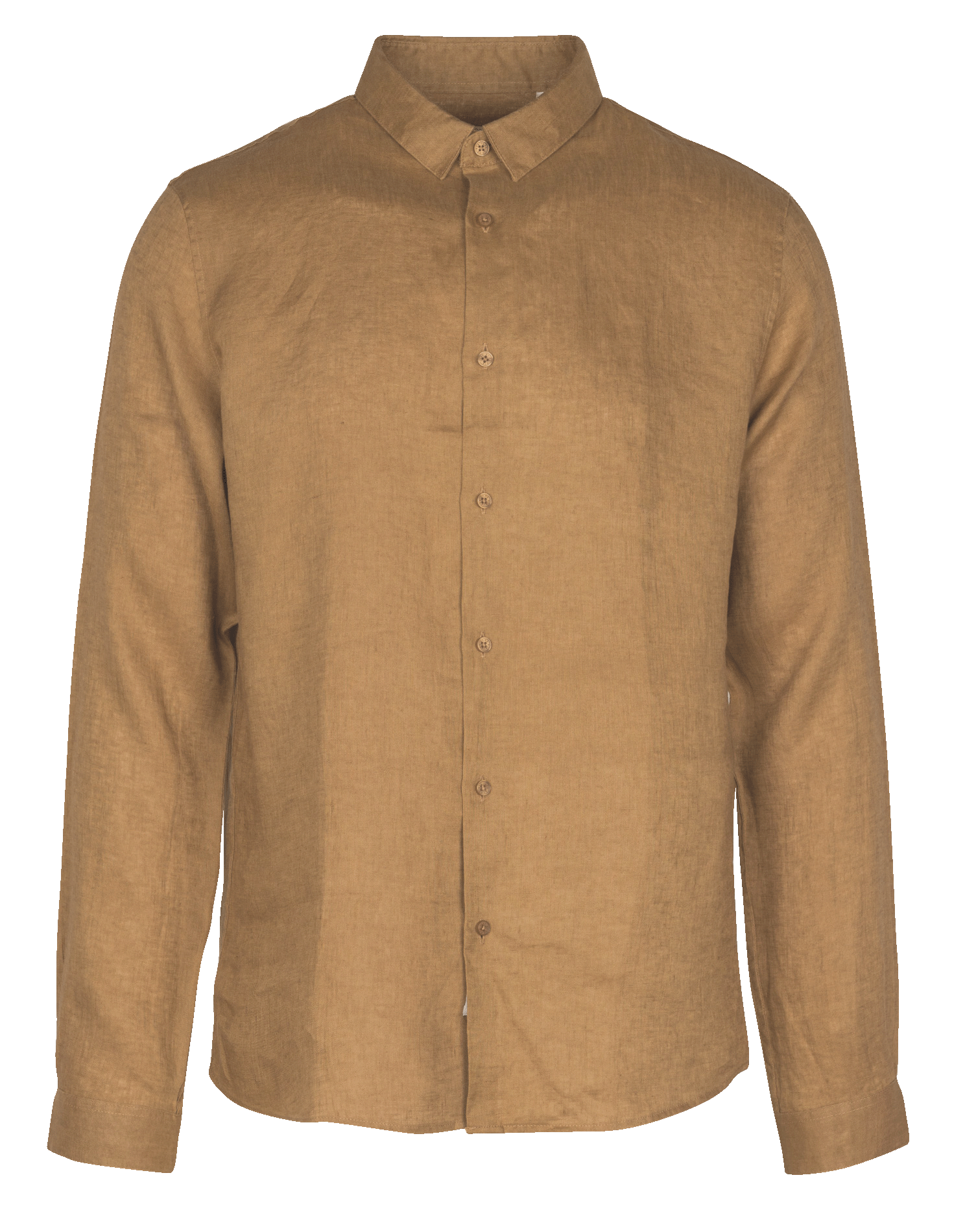 Chemise slim-fit en lin IKKS Marron