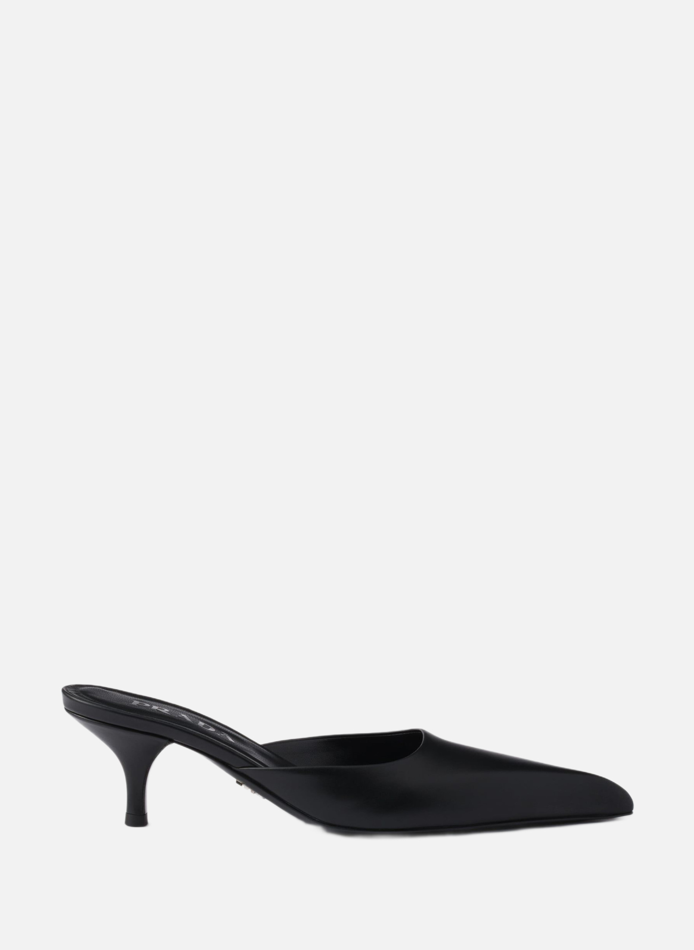 Mules en cuir PRADA Noir