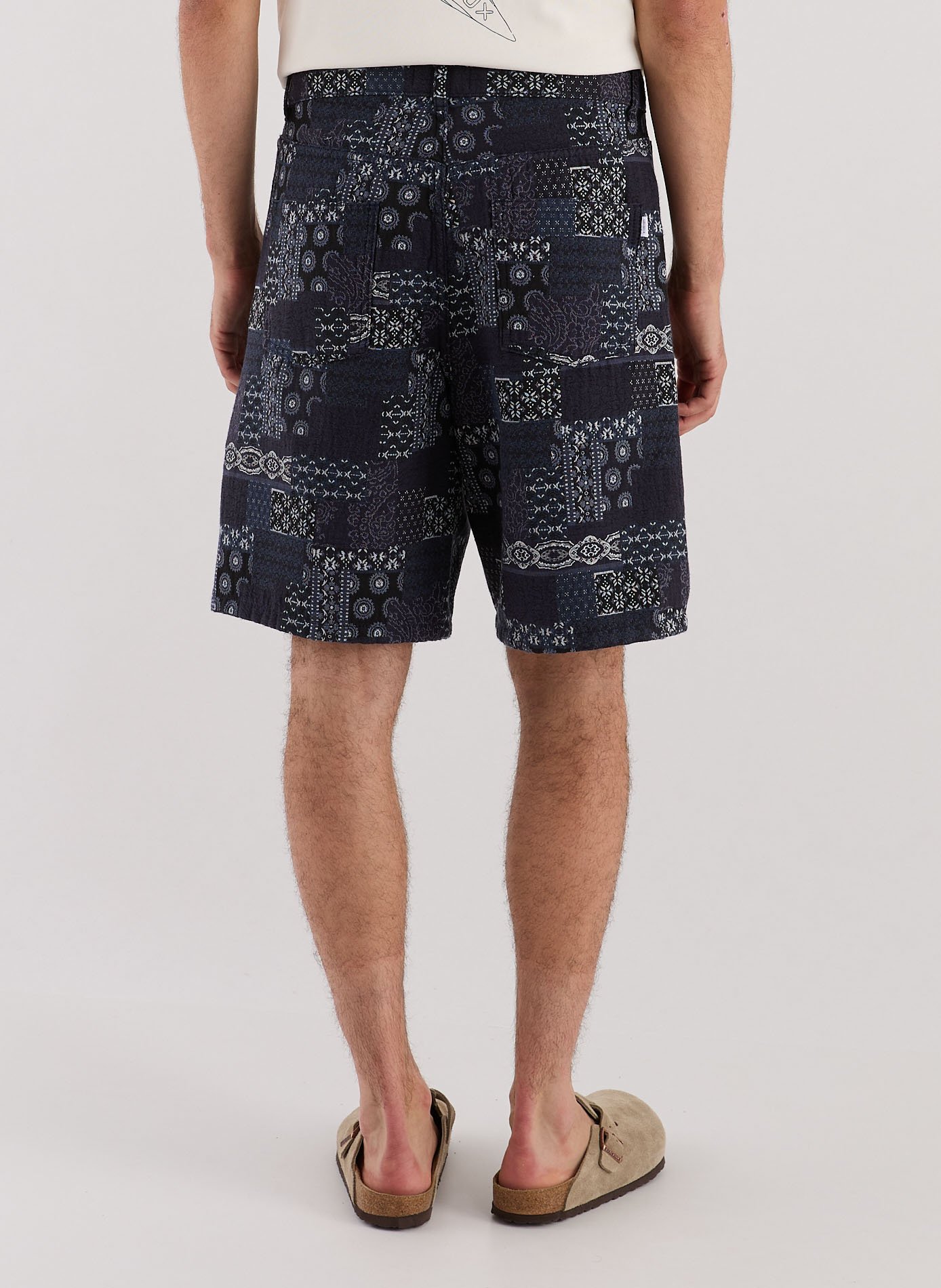Short Ryder Contrast Jacquard LES DEUX Blue