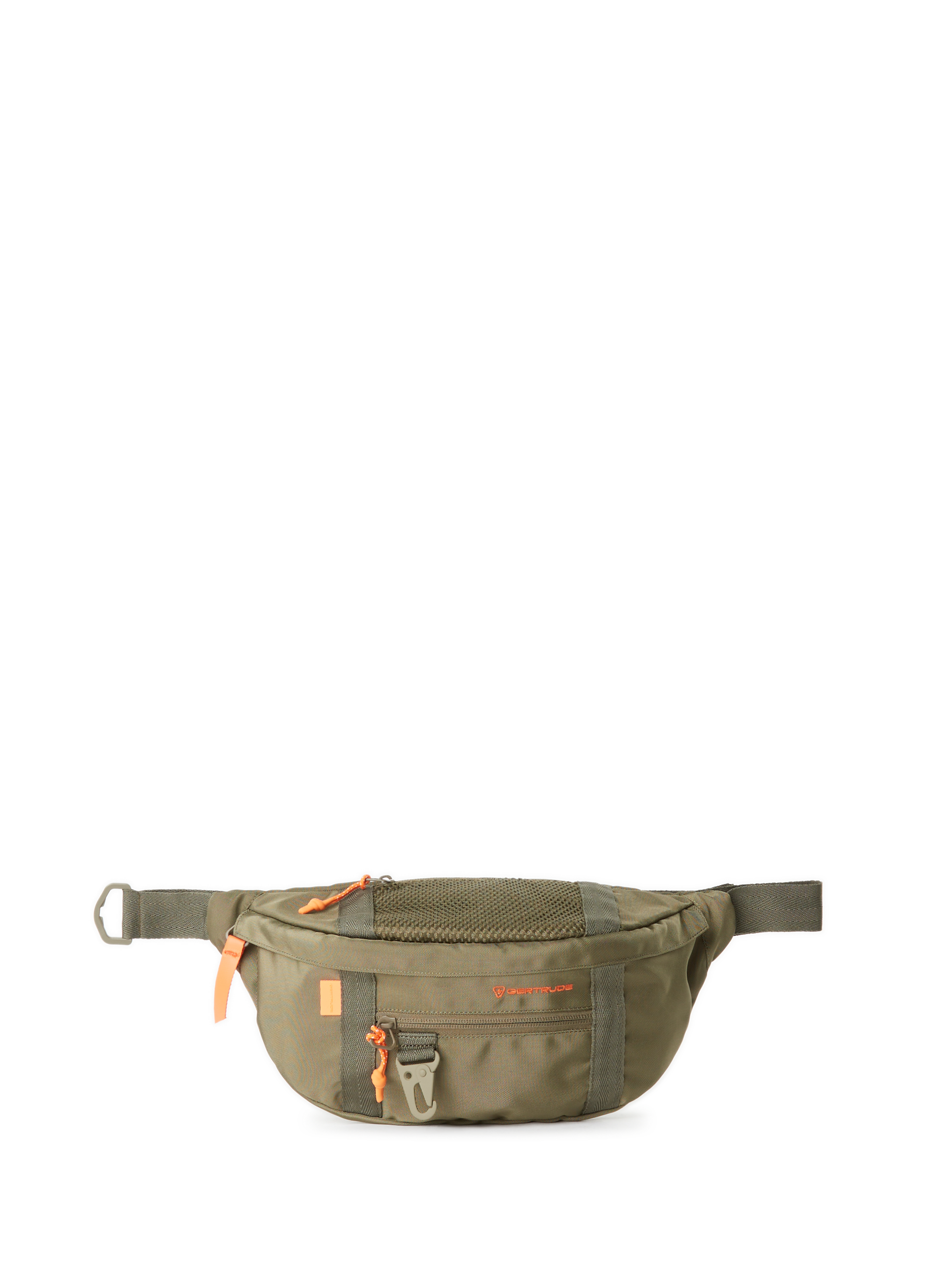 GERTRUDE ET GASTON Sac banane Pitou uni zippé Kaki