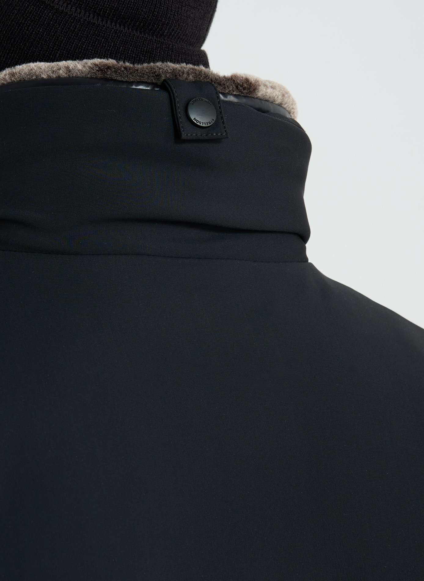 Solid color parka with high collar STRELLSON Black