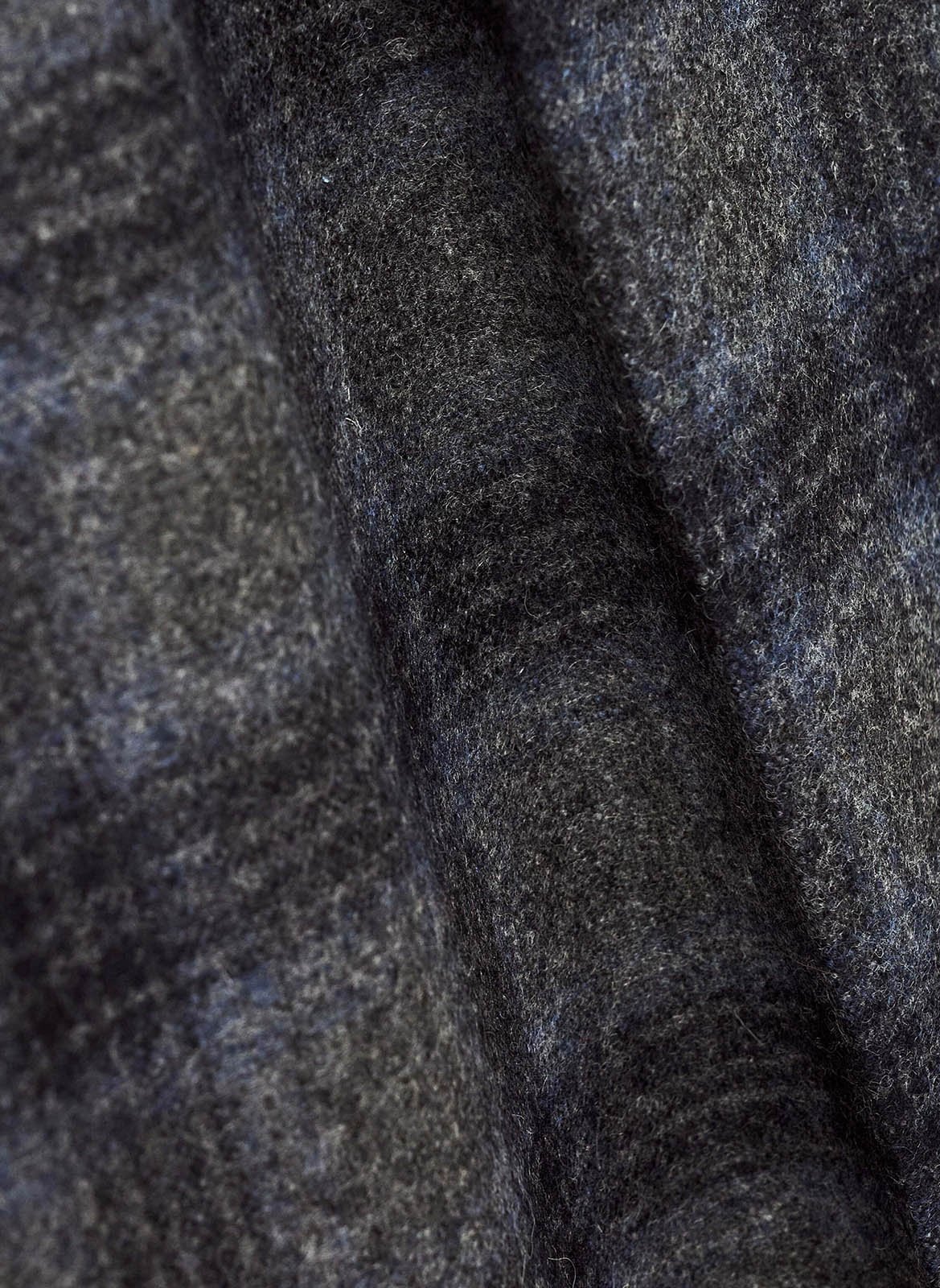 Pantalon large en laine mélangée tad BA&SH Bleu