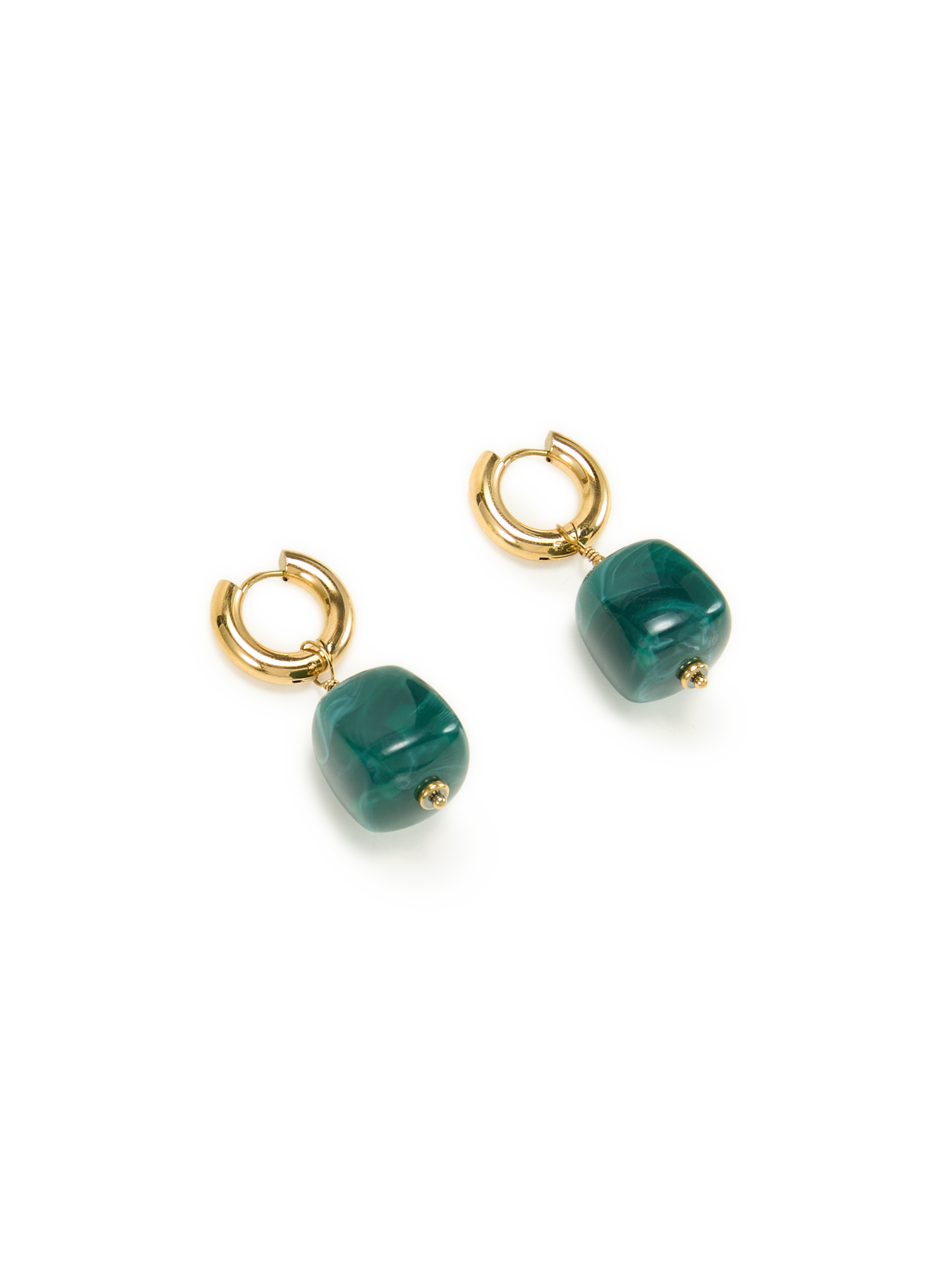 Boucles d'oreilles  AU PRINTEMPS PARIS Vert