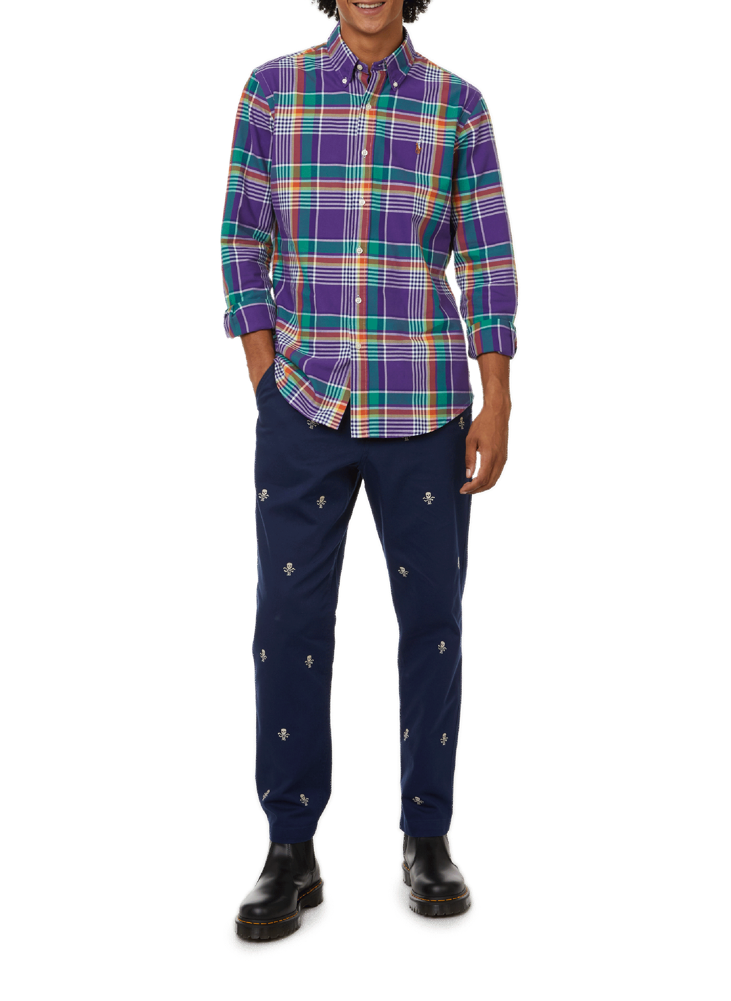 Straight cotton check shirt POLO RALPH LAUREN Multicolour