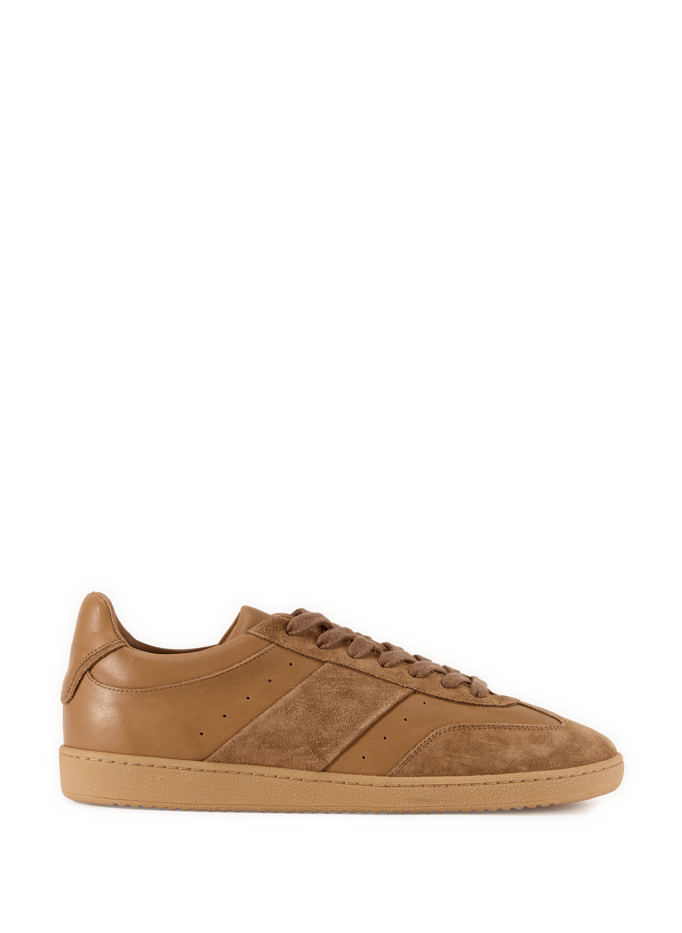 Baskets Saloon en cuir et coton mélangés SAISON 1865 Marron