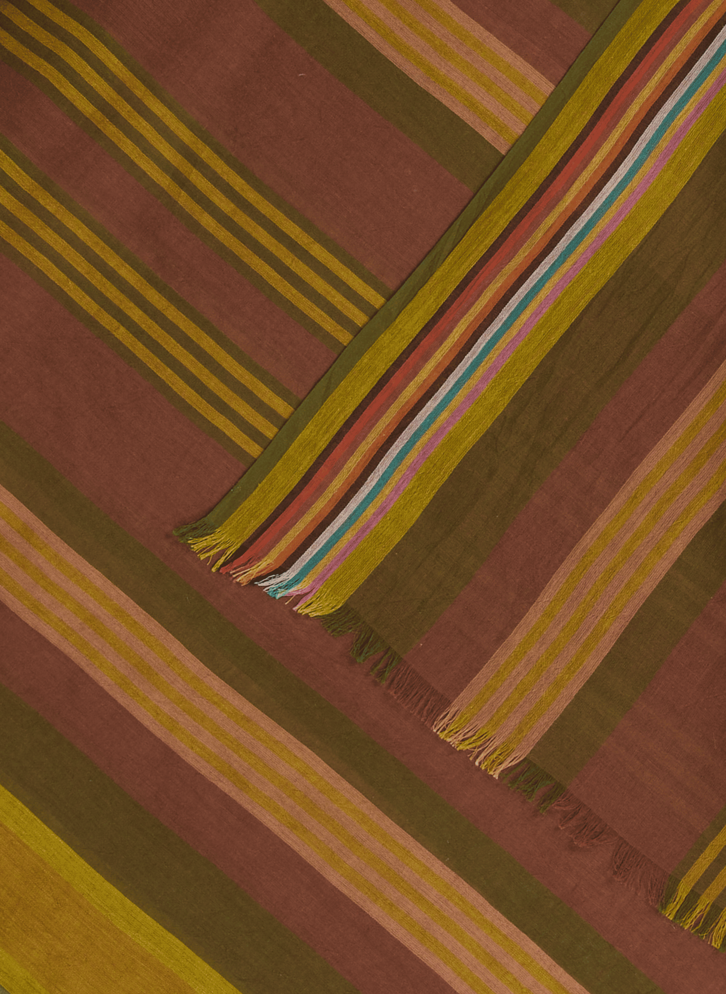 Foulard a righe in cotone PAUL SMITH Verde