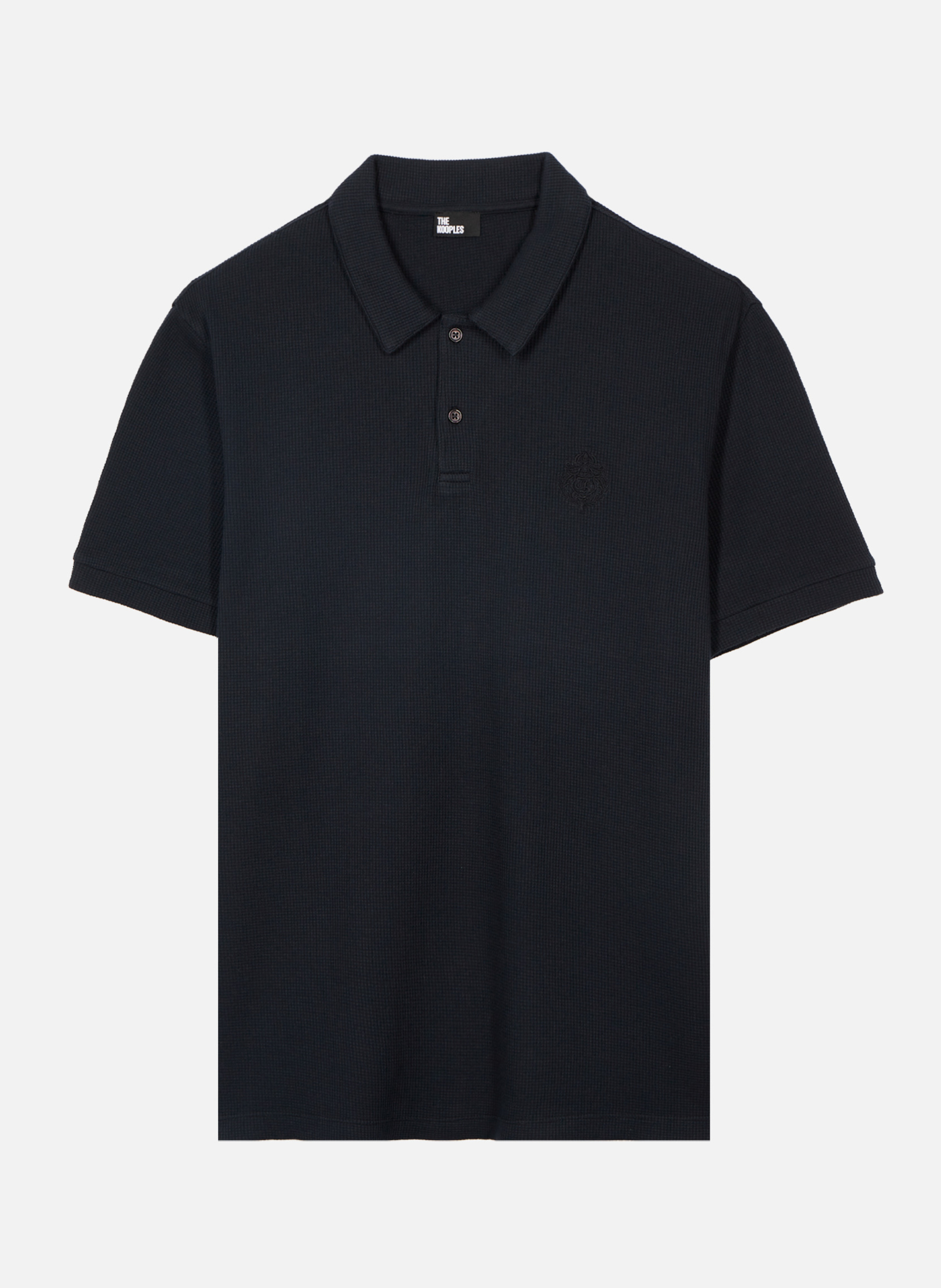 Polo en nid d'abeille avec blason THE KOOPLES Bleu