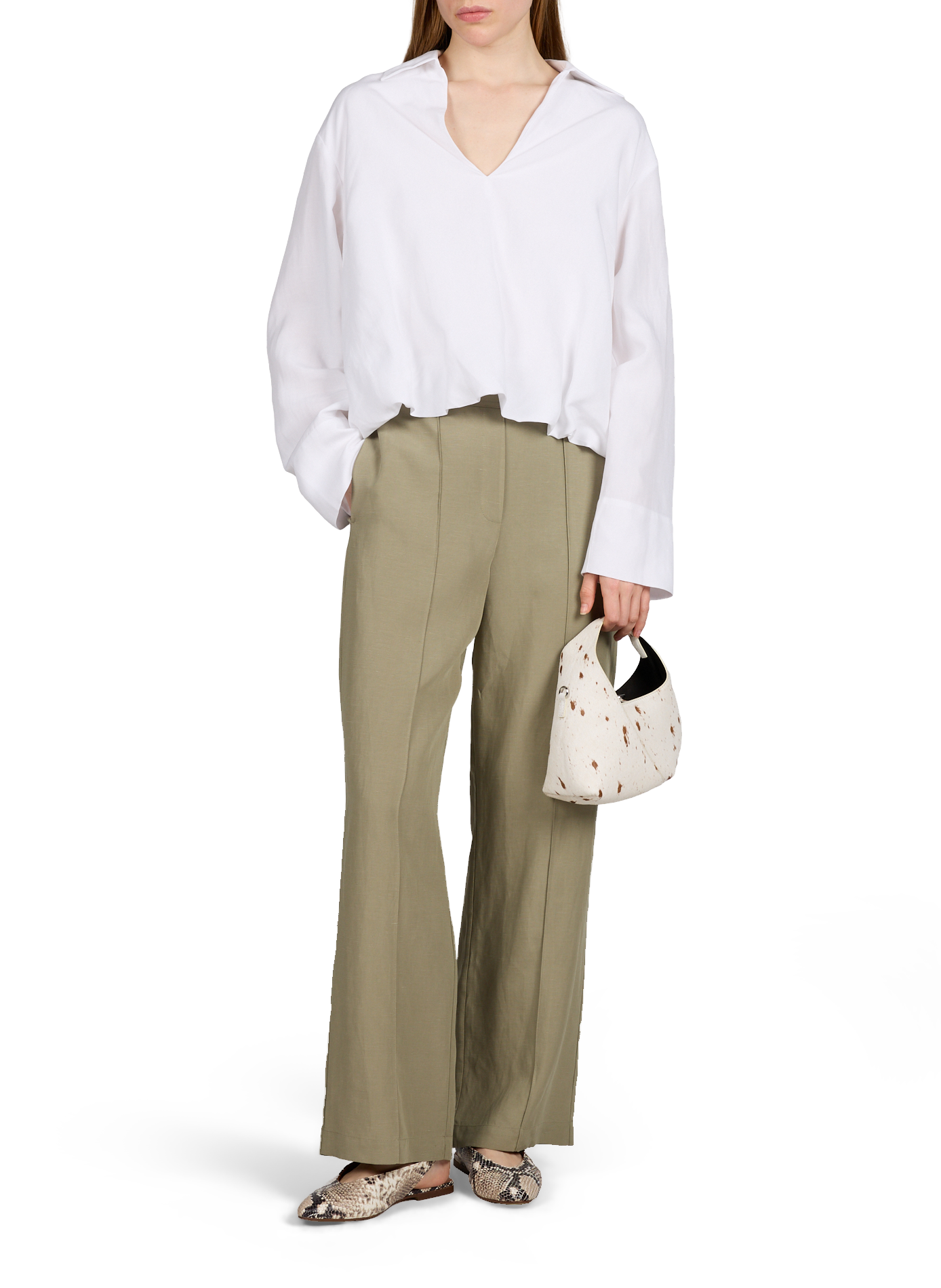 SADAPHNE plain fluid shirt SAMSOE SAMSOE White