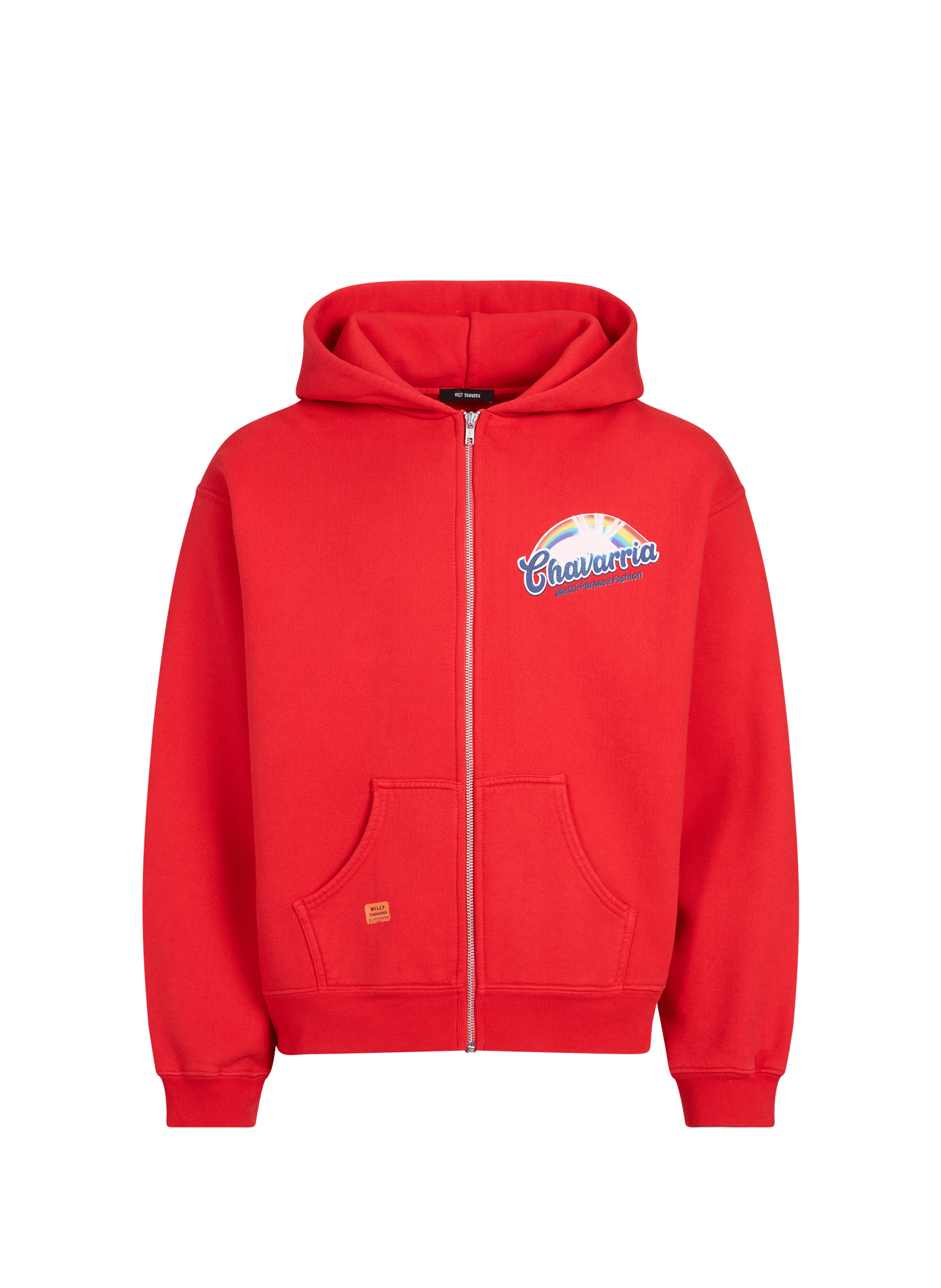 Felpa Fabuloso - Shrunken con cappuccio in cotone WILLY CHAVARRIA Rosso