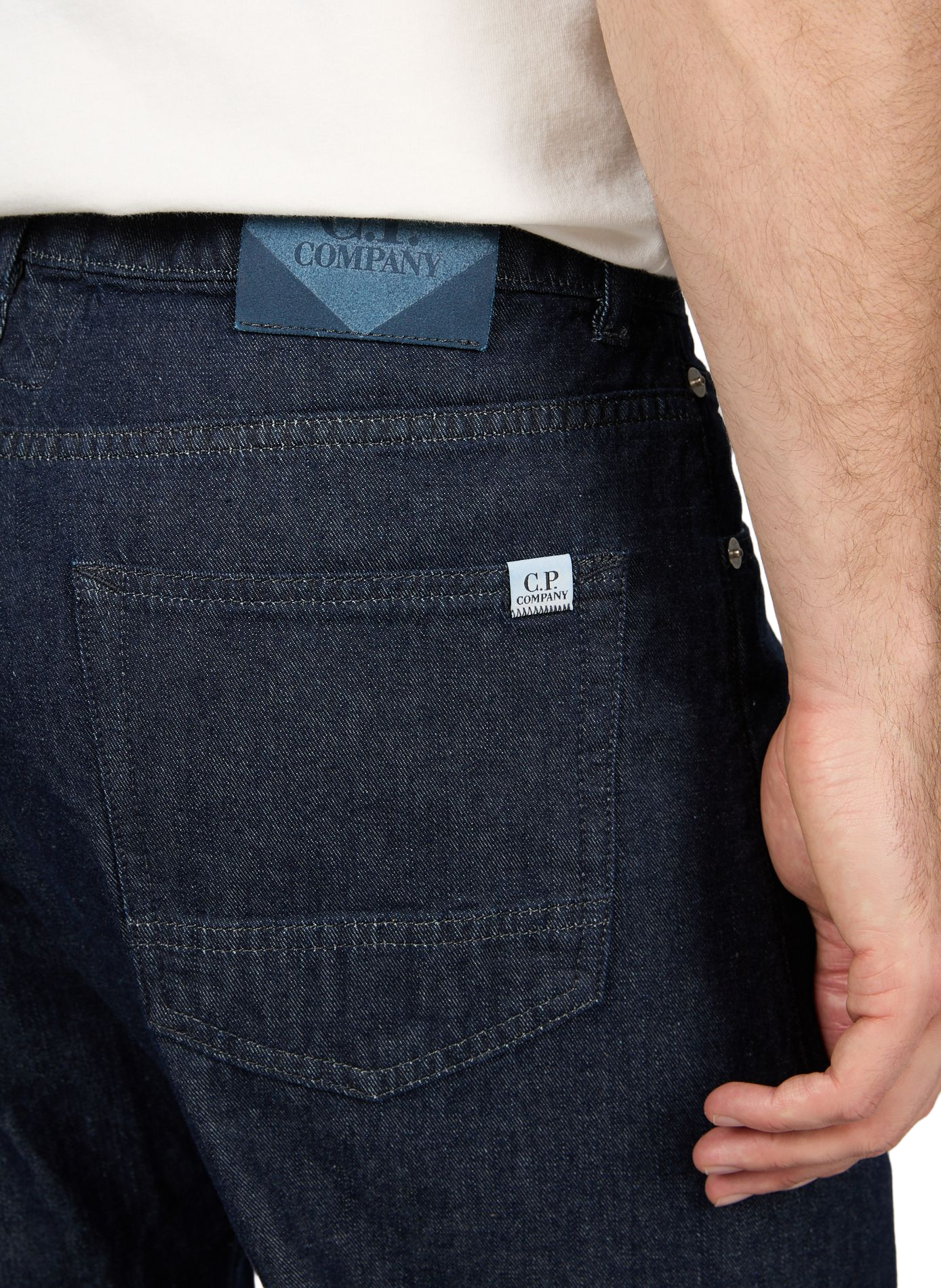 Straight cotton jeans CP COMPANY Blue