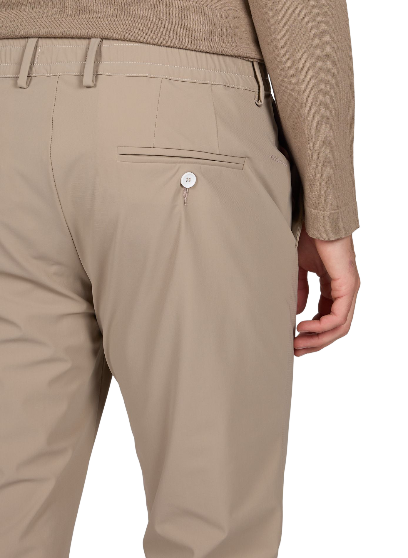 Stretch slim pants CRUNA Beige