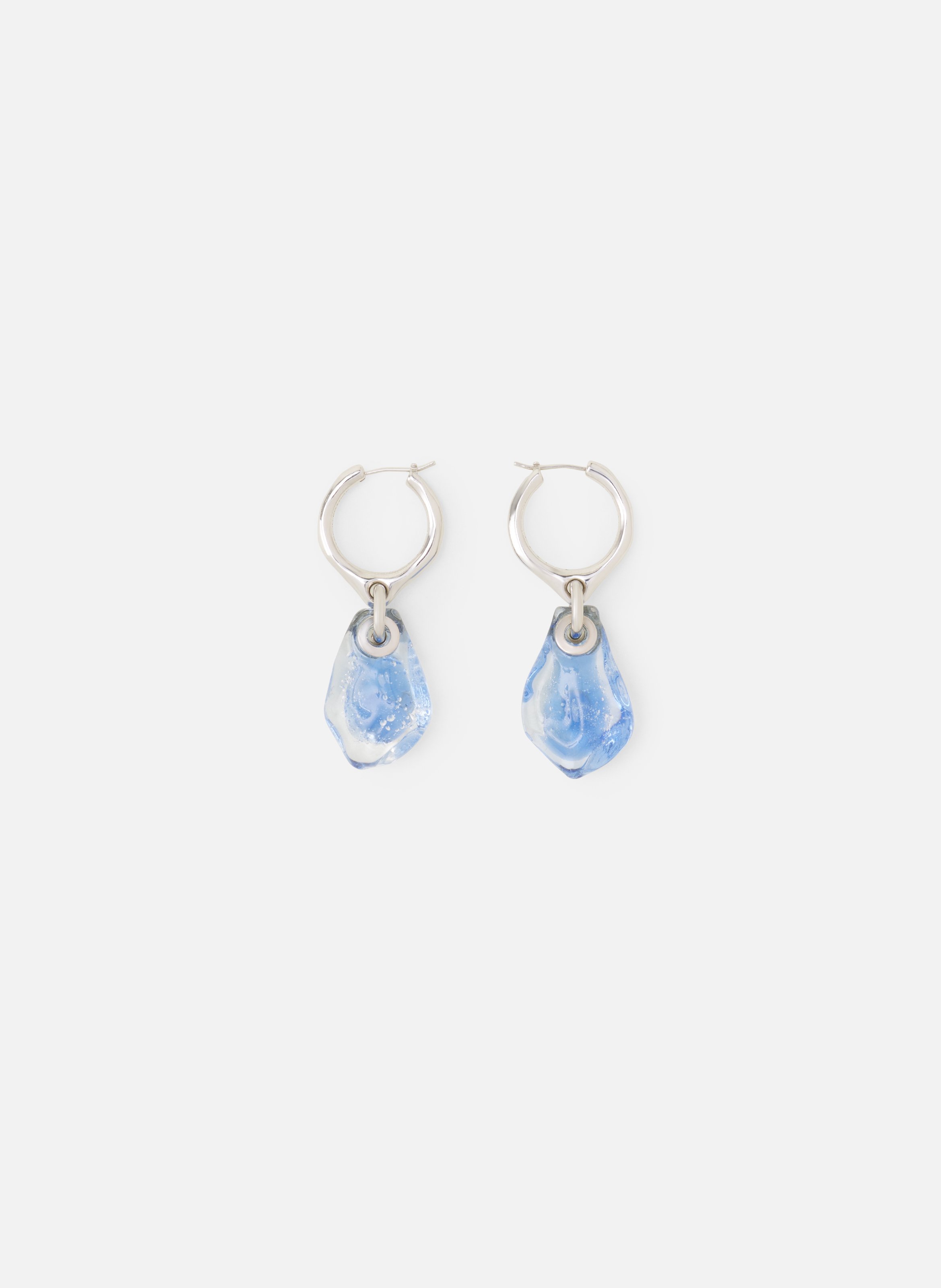 Boucles d'oreilles créoles aurore LANVIN Bleu