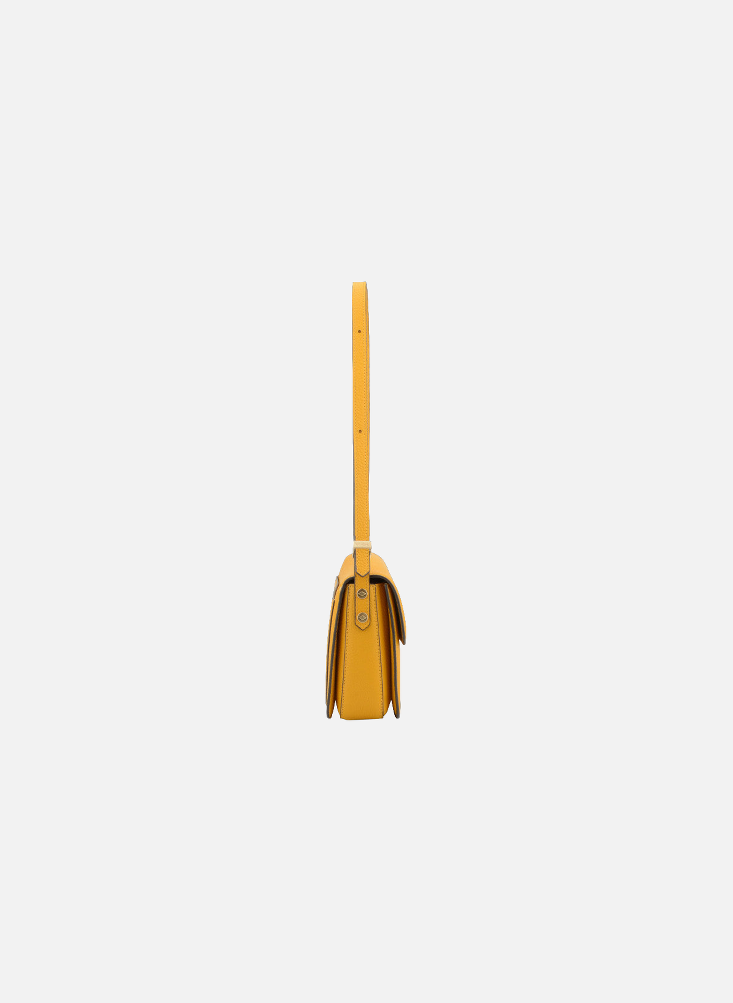 Auteuil | sac porté travers gm en cuir de vachette POURCHET Jaune