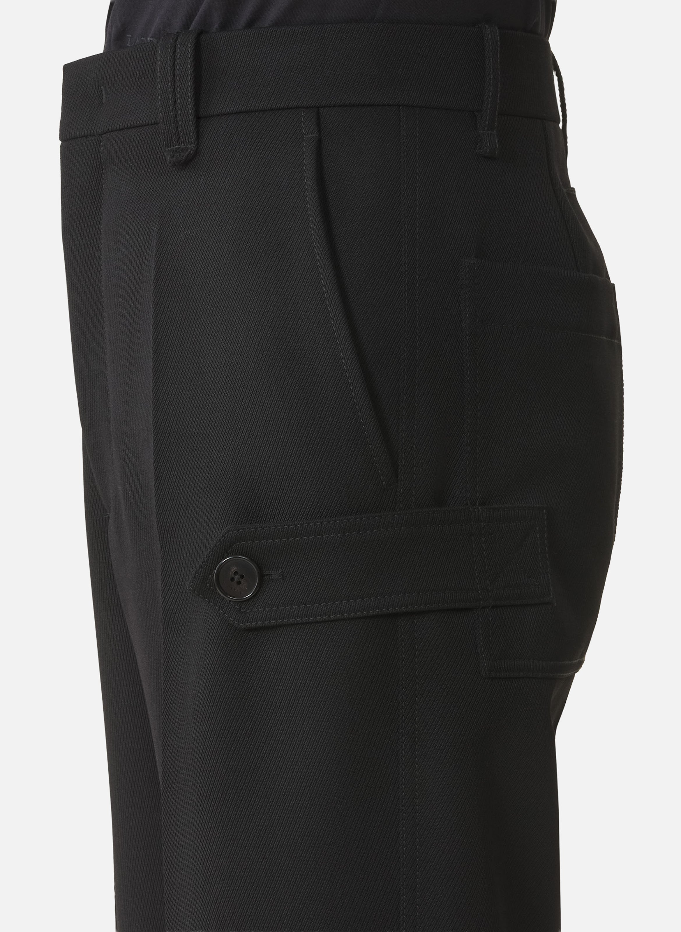 Pantalon chino en laine légère LANVIN Noir