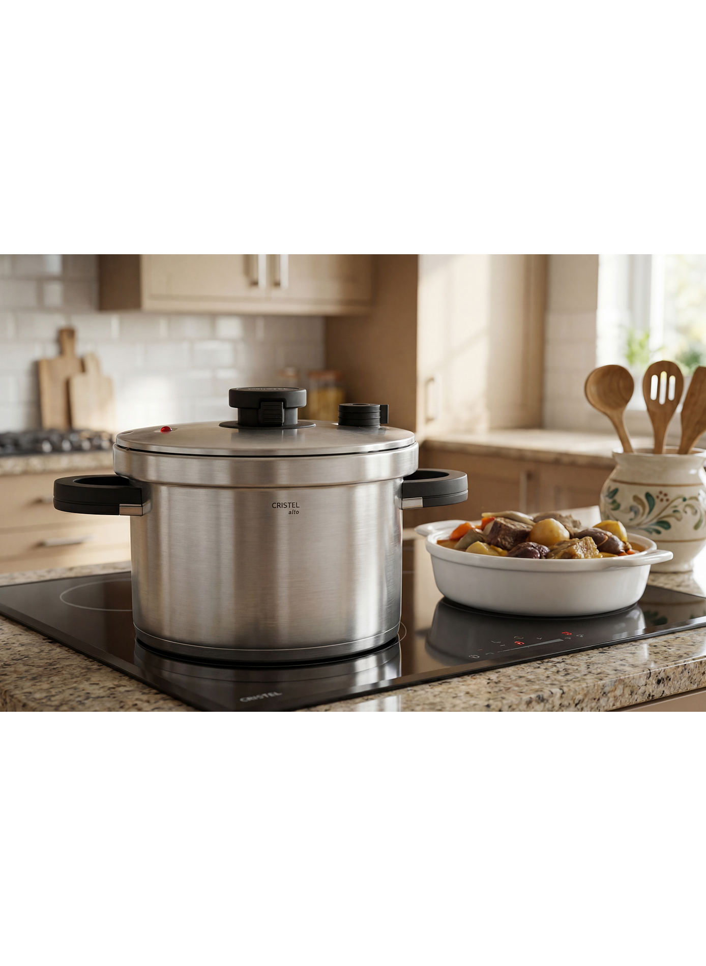 Autocuiseur Alto en inox CRISTEL Gris