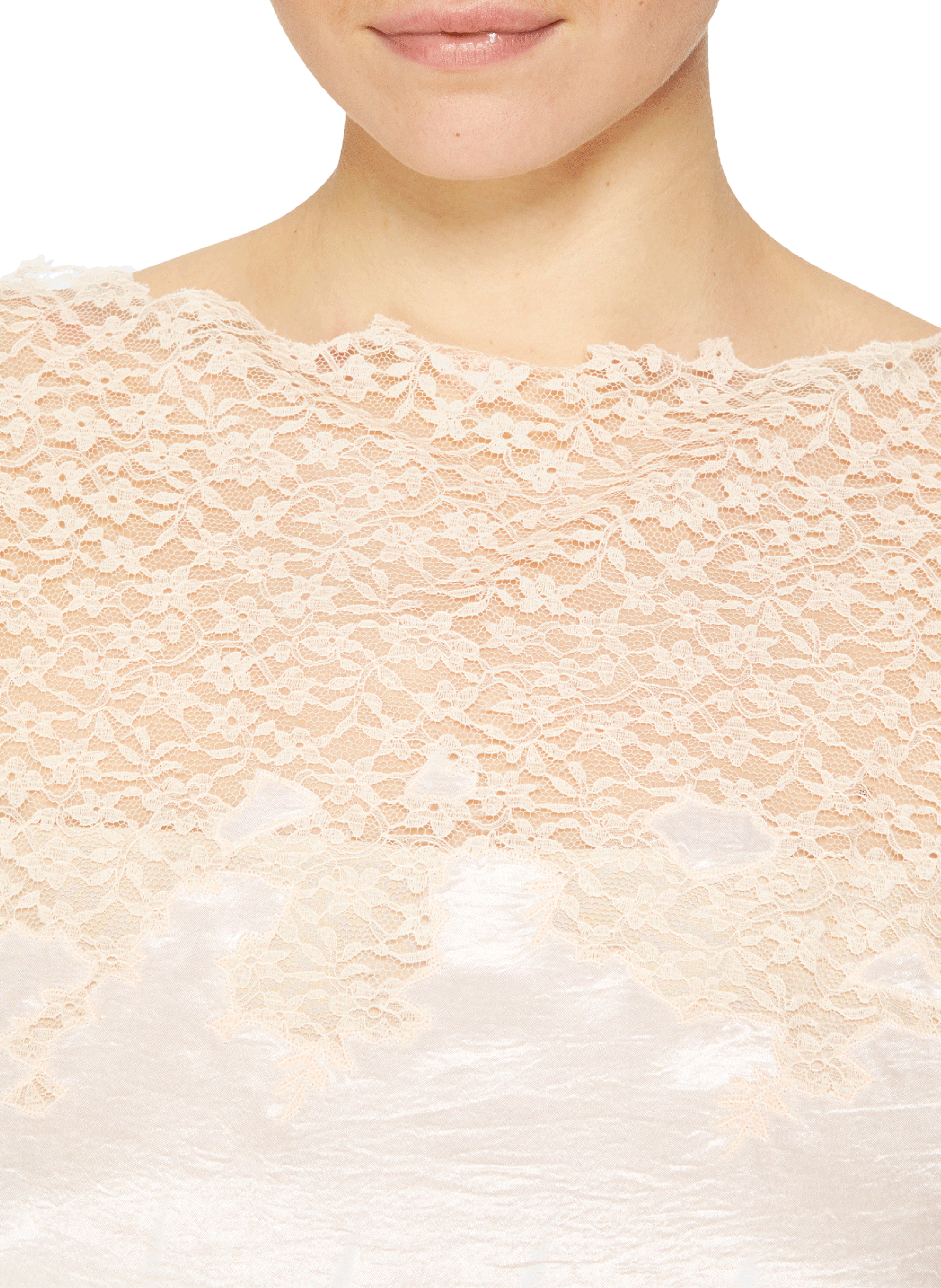 Robe nuisette satiné PRADA Blanc