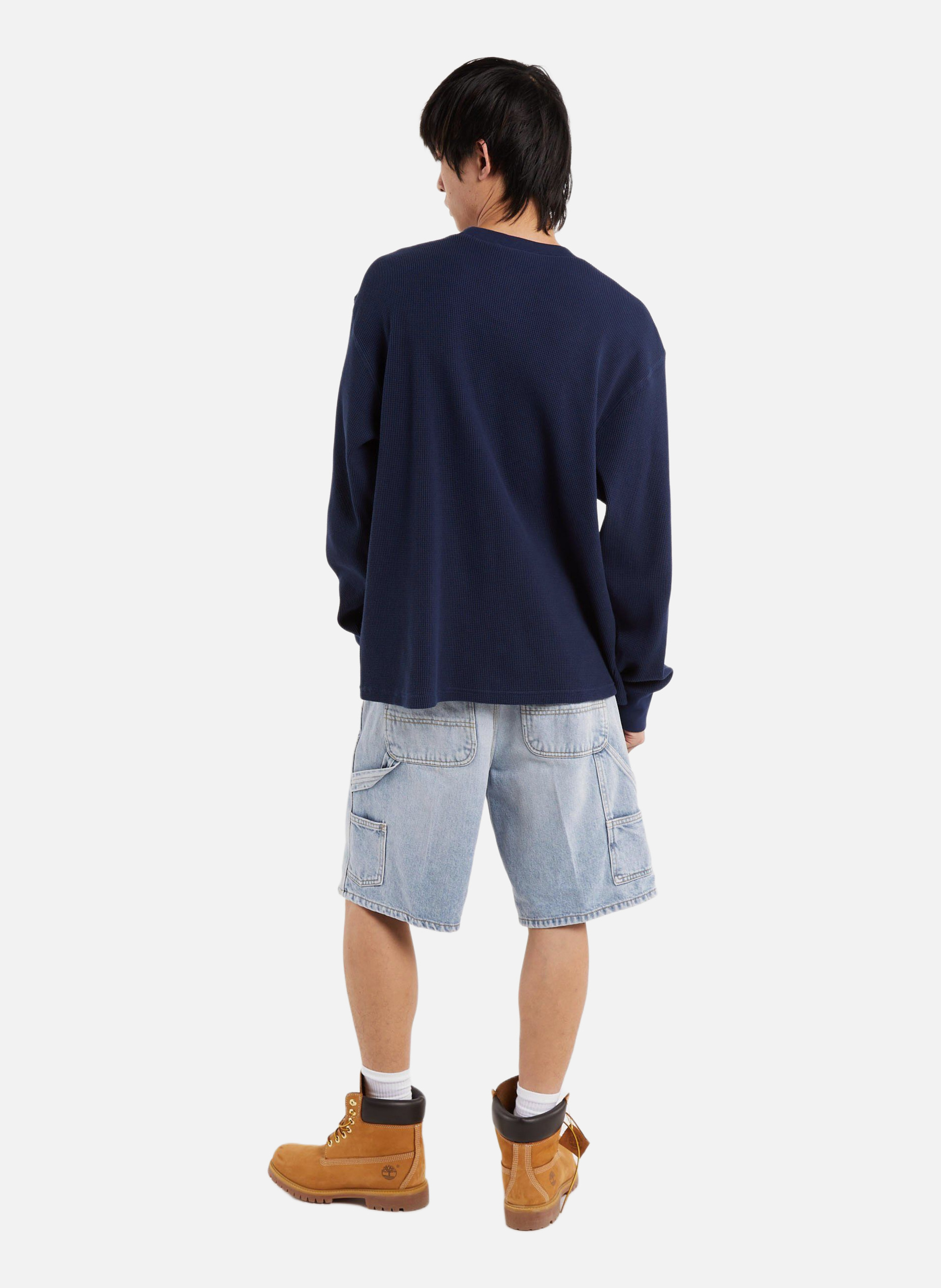 T-shirt l/s eightynine waffle t-shirt | Bleu CARHARTT WIP Homme