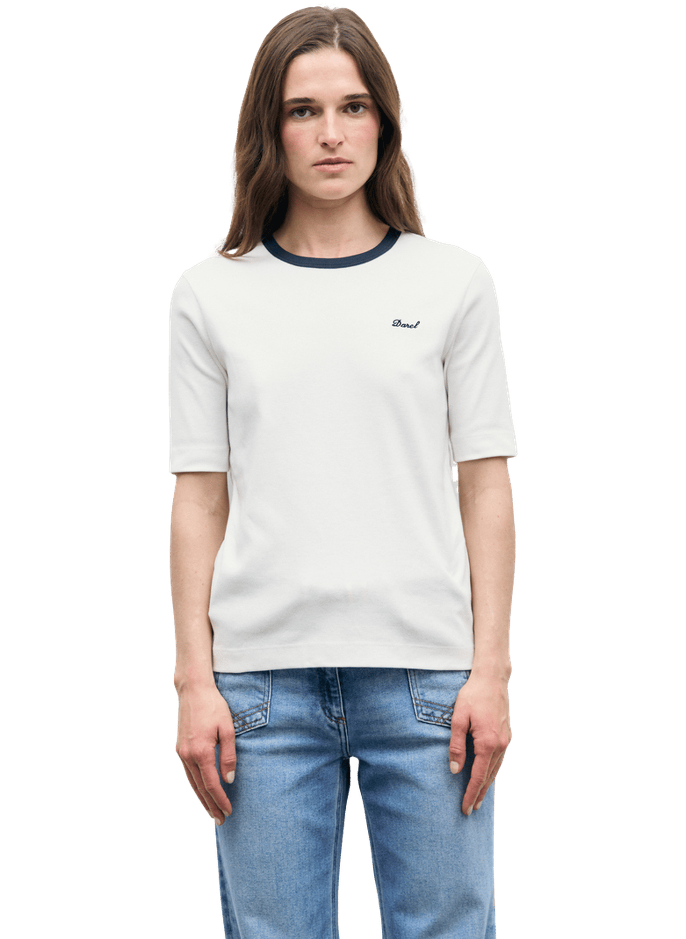 T-shirt en coton contrasté - bess GERARD DAREL Bleu