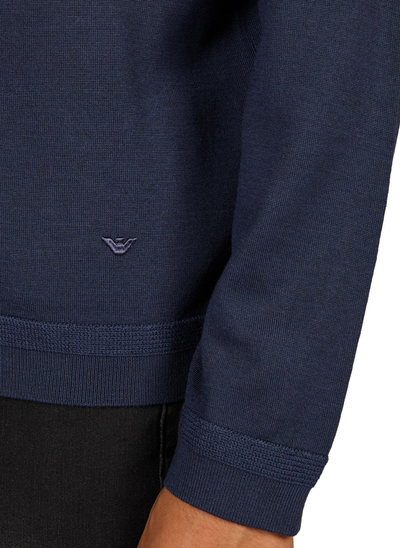 Sweatshirt in virgin wool EMPORIO ARMANI Blue