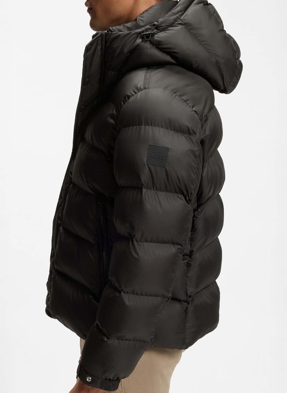 Doudoune col montant BOSS Noir