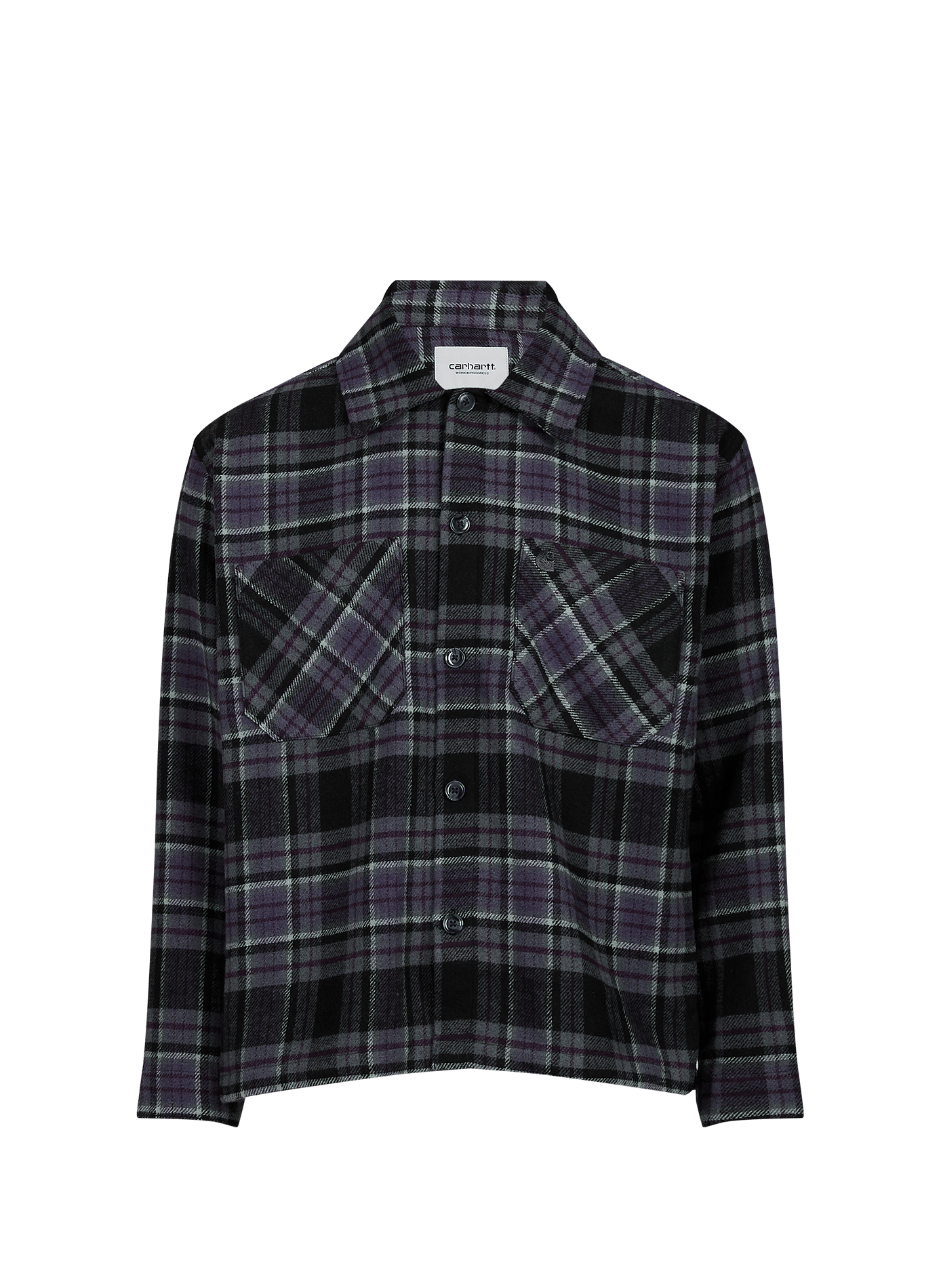 Long-sleeved checkered tweed shirt CARHARTT WIP Purple
