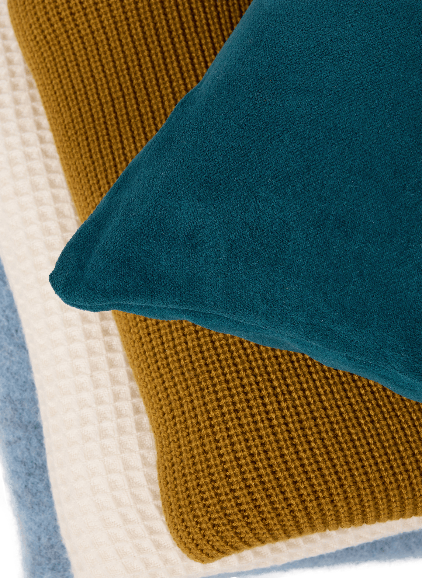 Smooth velvet cushion cover AU PRINTEMPS PARIS Green