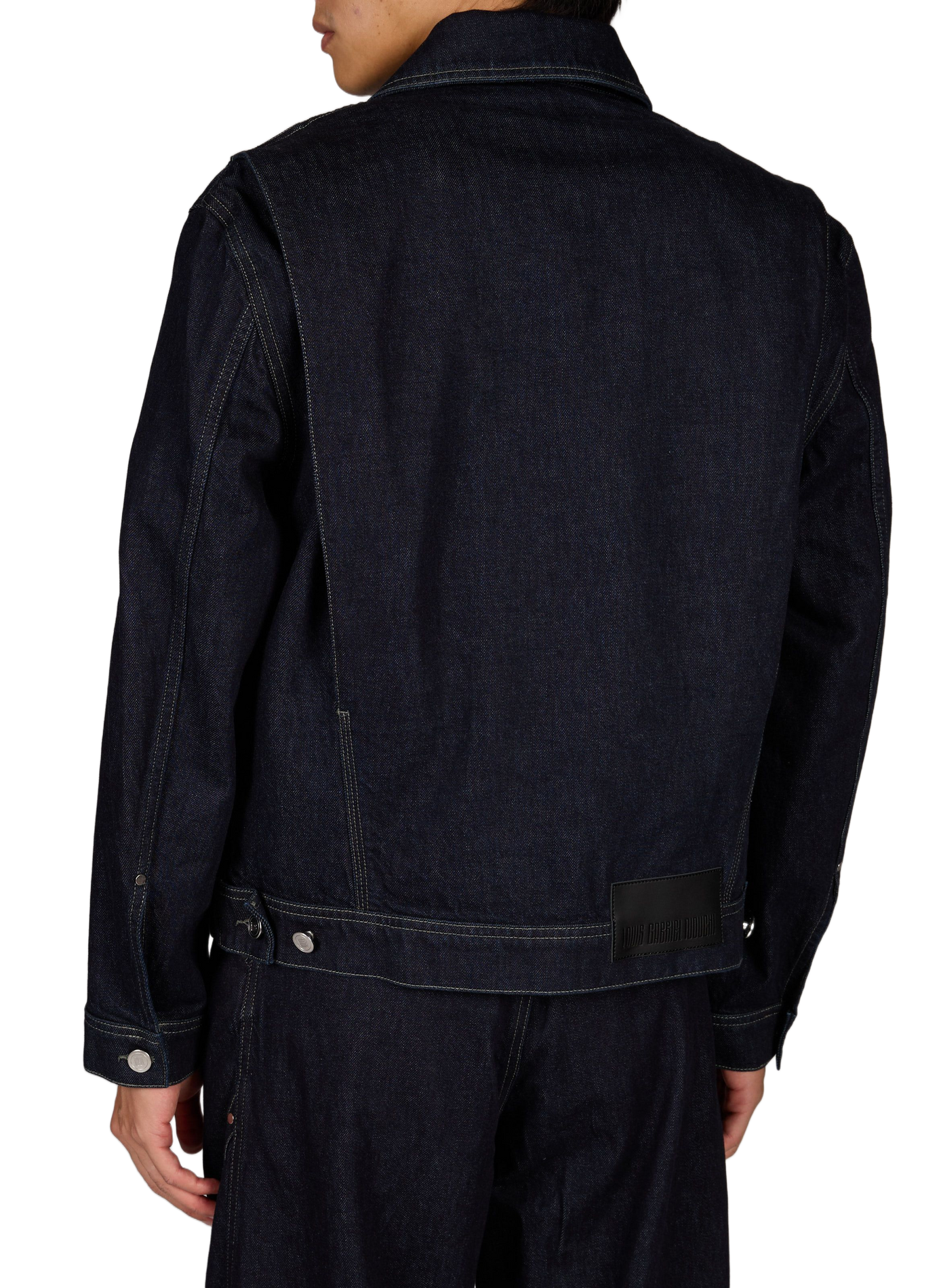 Veste denim droite col classique en coton LOUIS GABRIEL NOUCHI Bleu