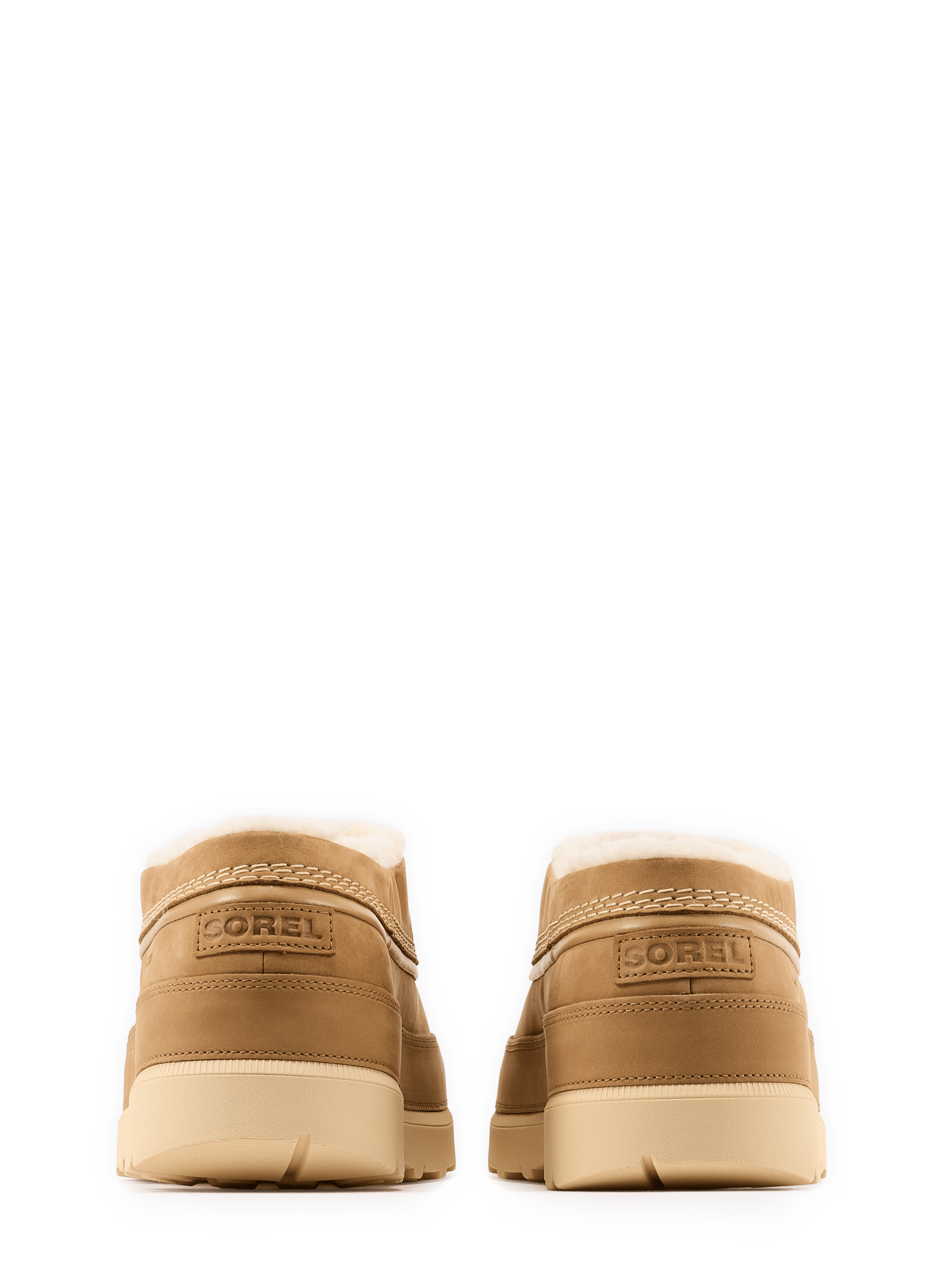 Sabot en cuir en mélangé SOREL Braun