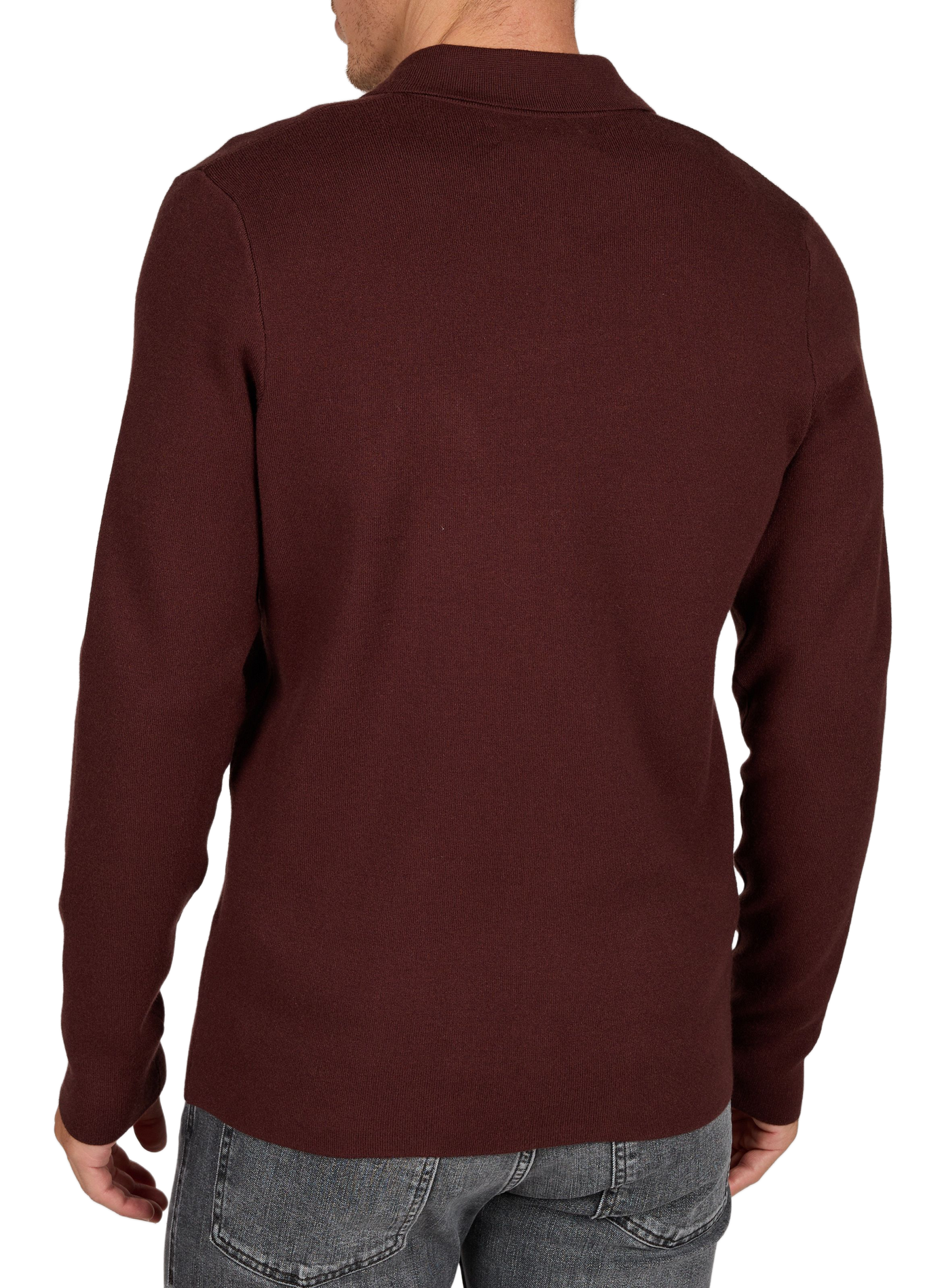 Gerader Polo-Pullover SAMSOE SAMSOE Braun