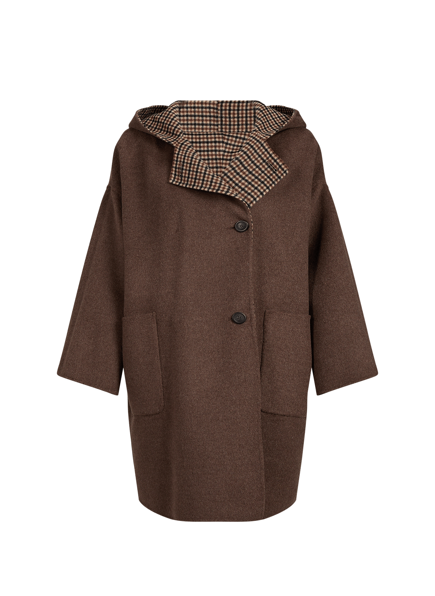 Oversized reversible wool coat MAX MARA WEEK END Brown