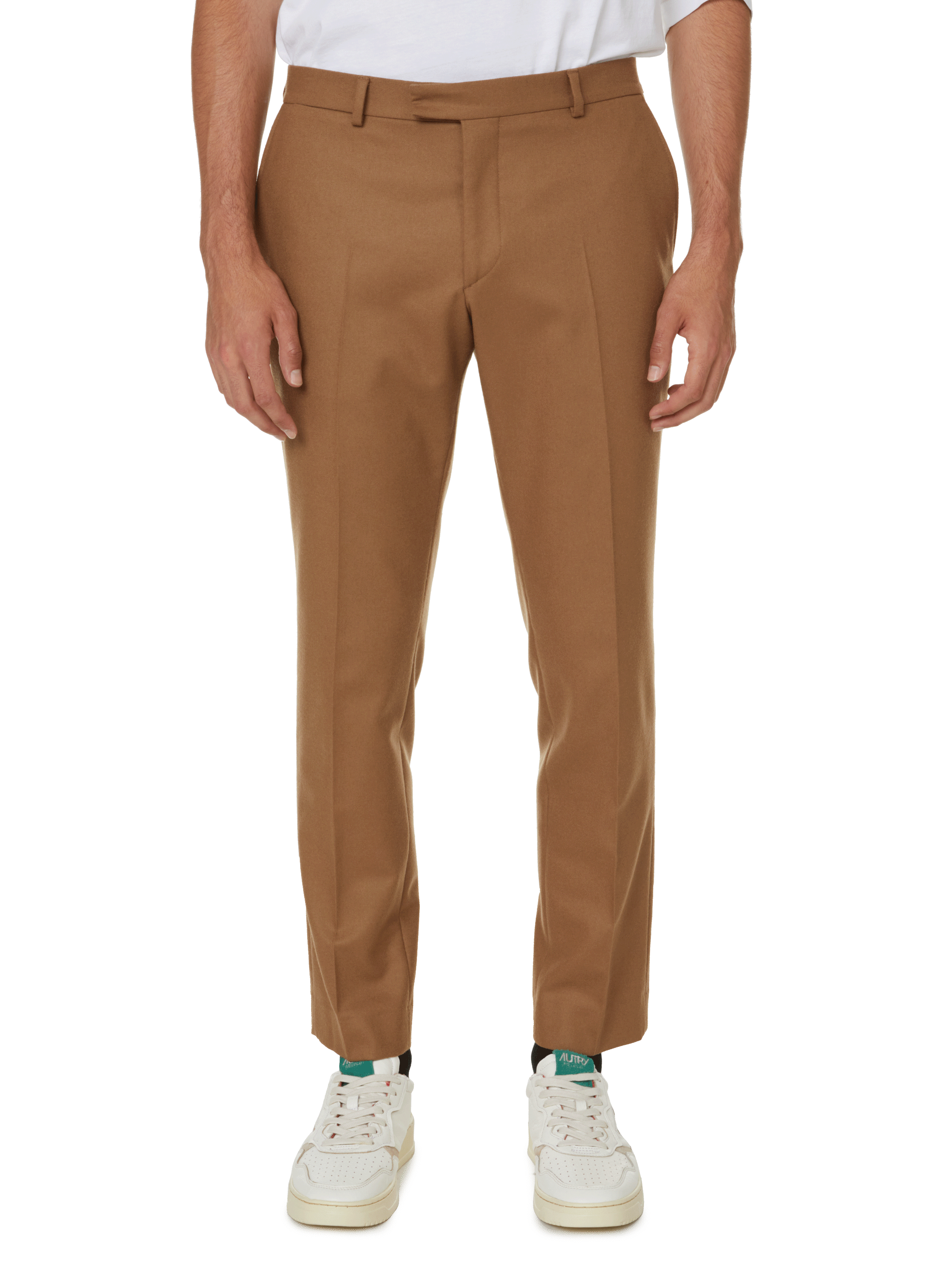 SAISON 1865 Slim-fit wool trousers Brown