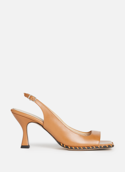 Sarria leather heeled sandals SOULIERS MARTINEZ